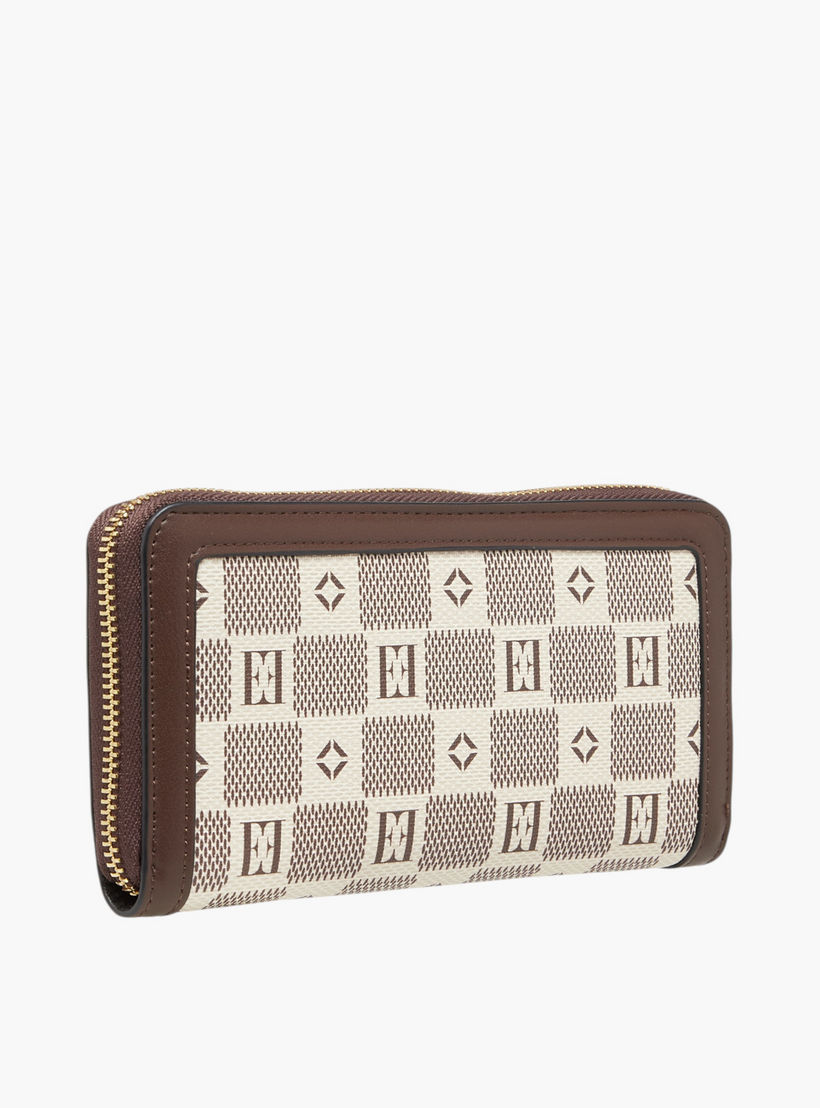 محفظة بسحاب إغلاق دائري وطبعات مونوجرام من إيل-women-bagsandwallets-wallets-image-4