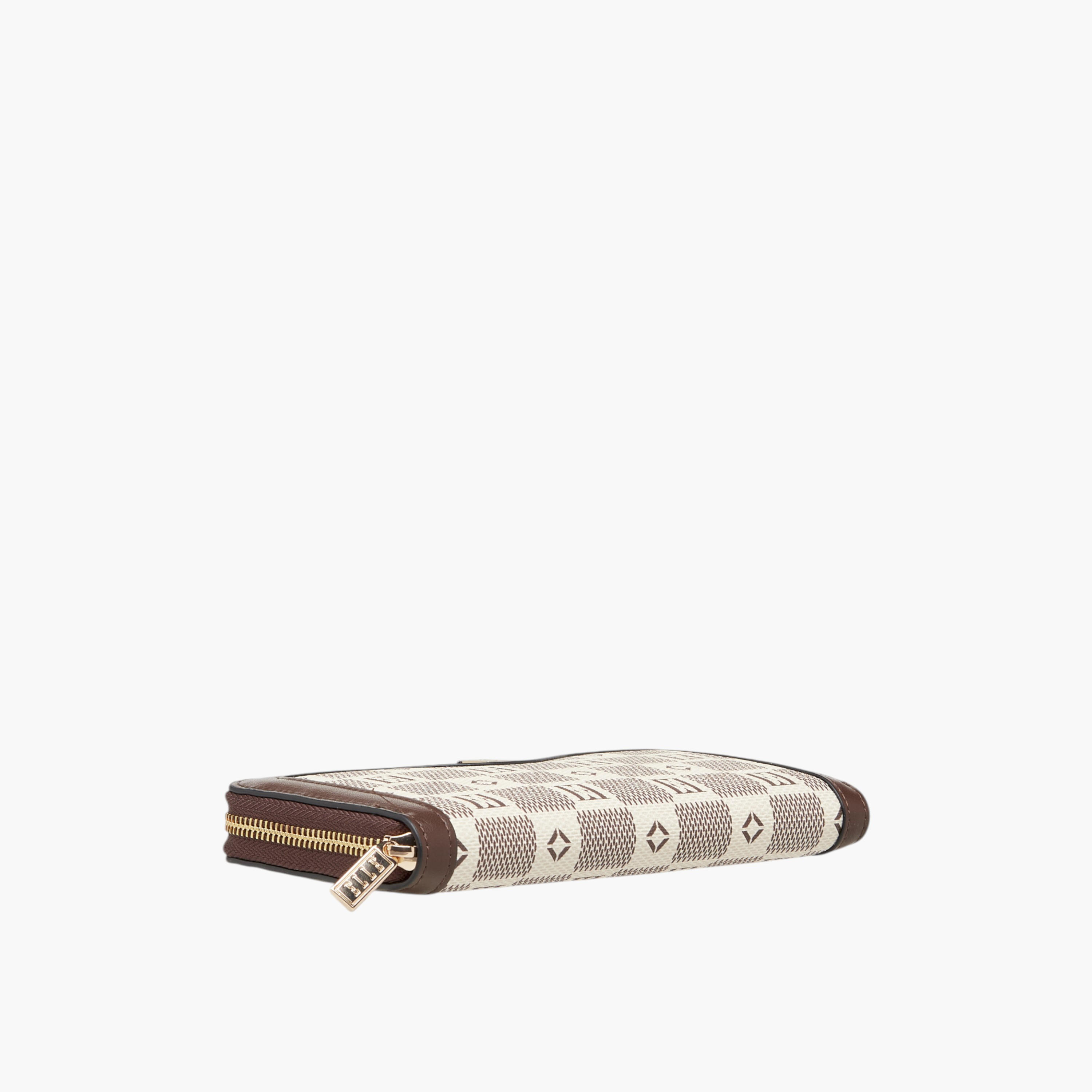 محفظة بسحاب إغلاق دائري وطبعات مونوجرام من إيل-women-bagsandwallets-wallets-image-2