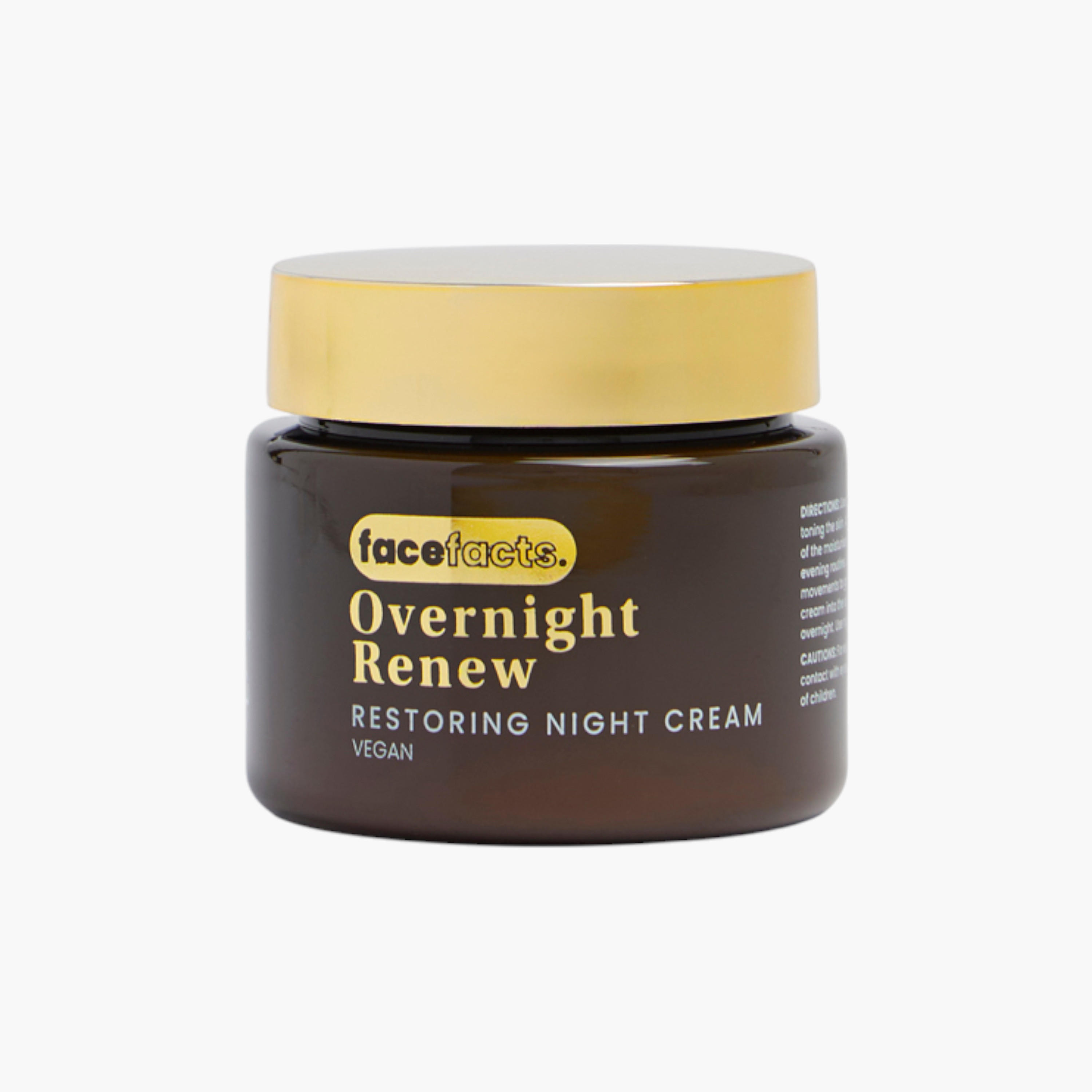 Face facts Overnight Renew Restoring Night Cream - 50 ml-beautyandpersonalcare-skin-moisturisers-facemoisturisers-image-2