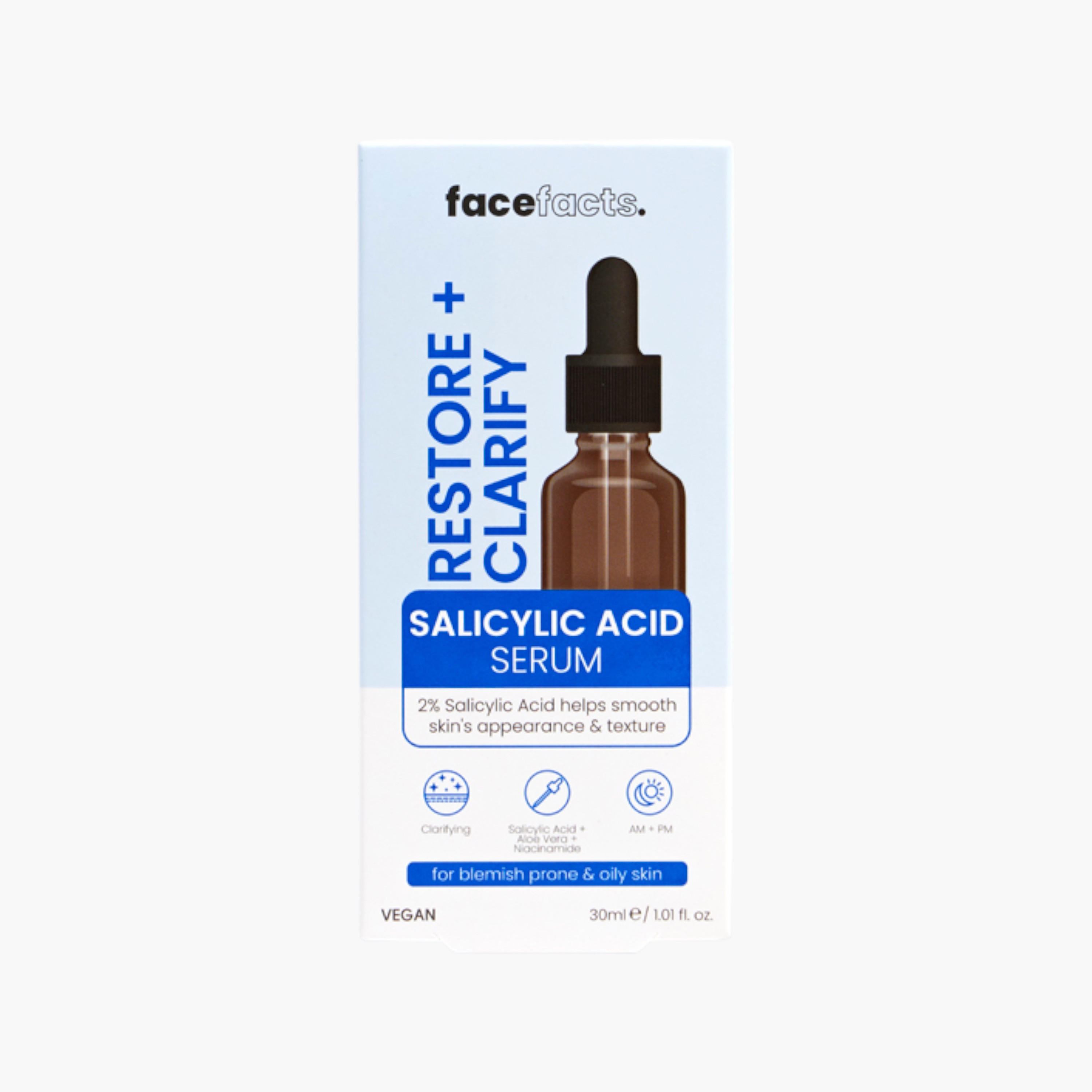 Face facts Restore and Clarify Salicylic Acid Facial Serum - 30 ml-beautyandpersonalcare-skin-treatmentsandserums-image-1