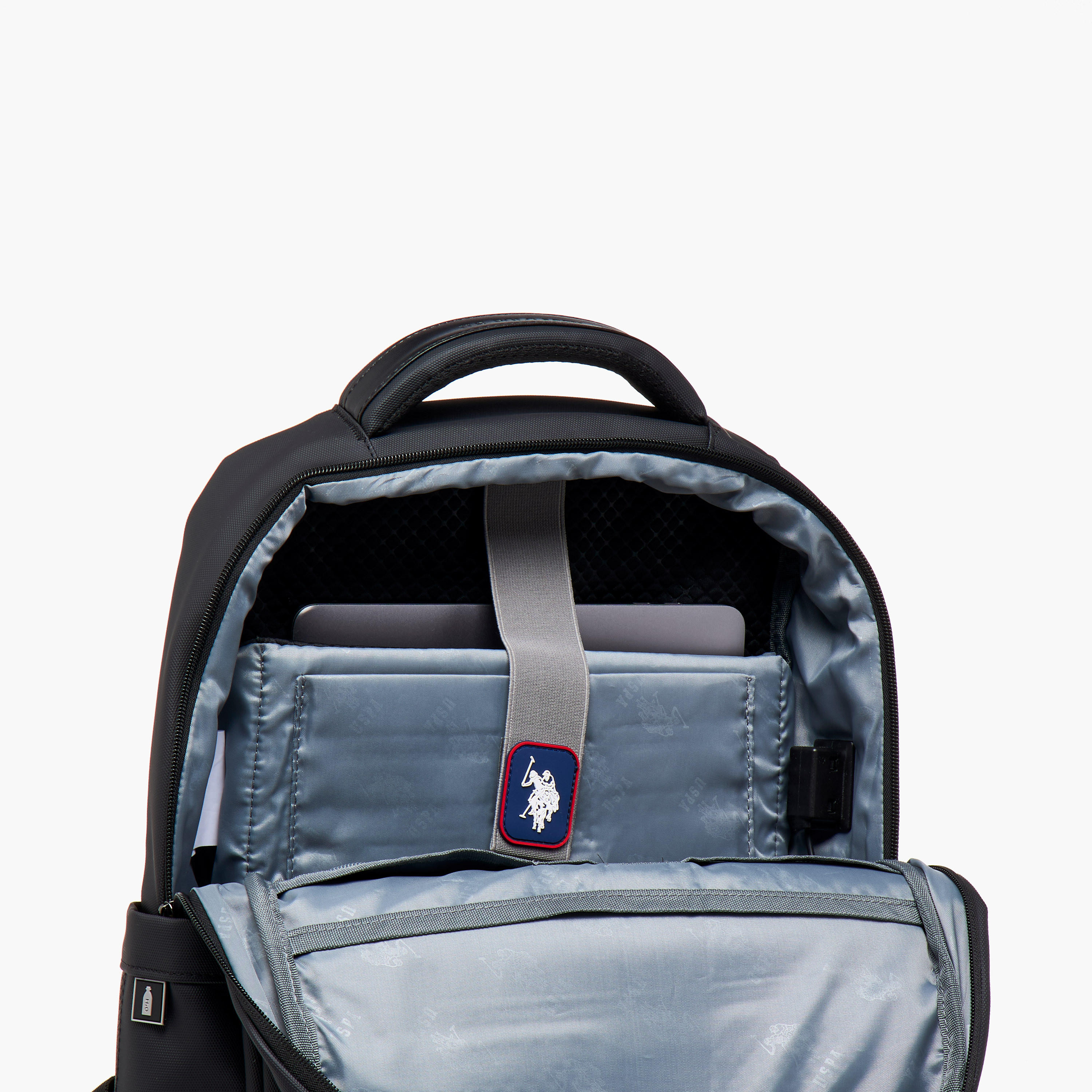 US POLO ASSN. Textured Backpack with Adjustable Straps and Zip Closure - 71x47x41 cms-school-bagsandbackpacks-backpacks-image-11