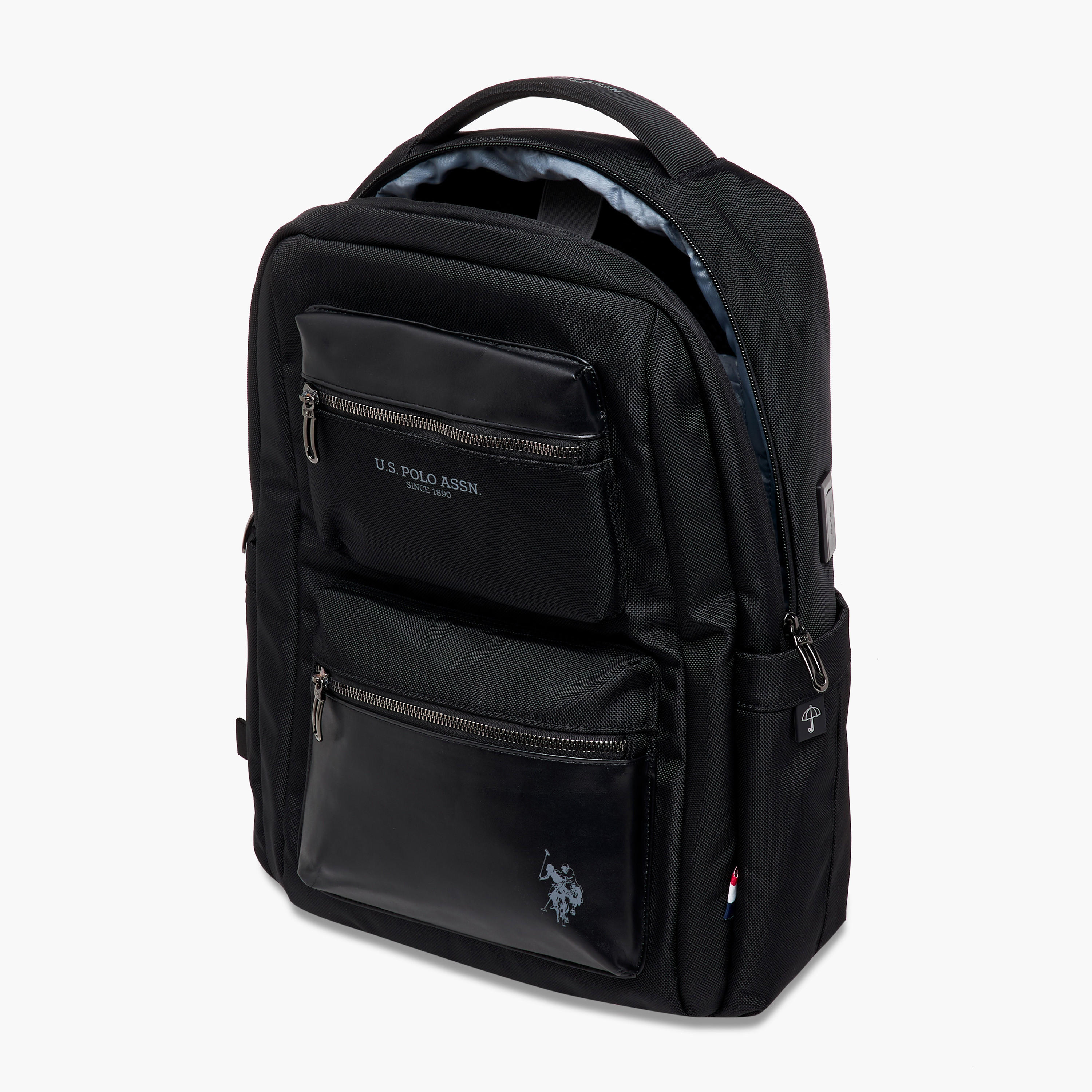 US POLO ASSN. Textured Backpack with Adjustable Straps and Zip Closure - 71x47x41 cms-school-bagsandbackpacks-backpacks-image-10