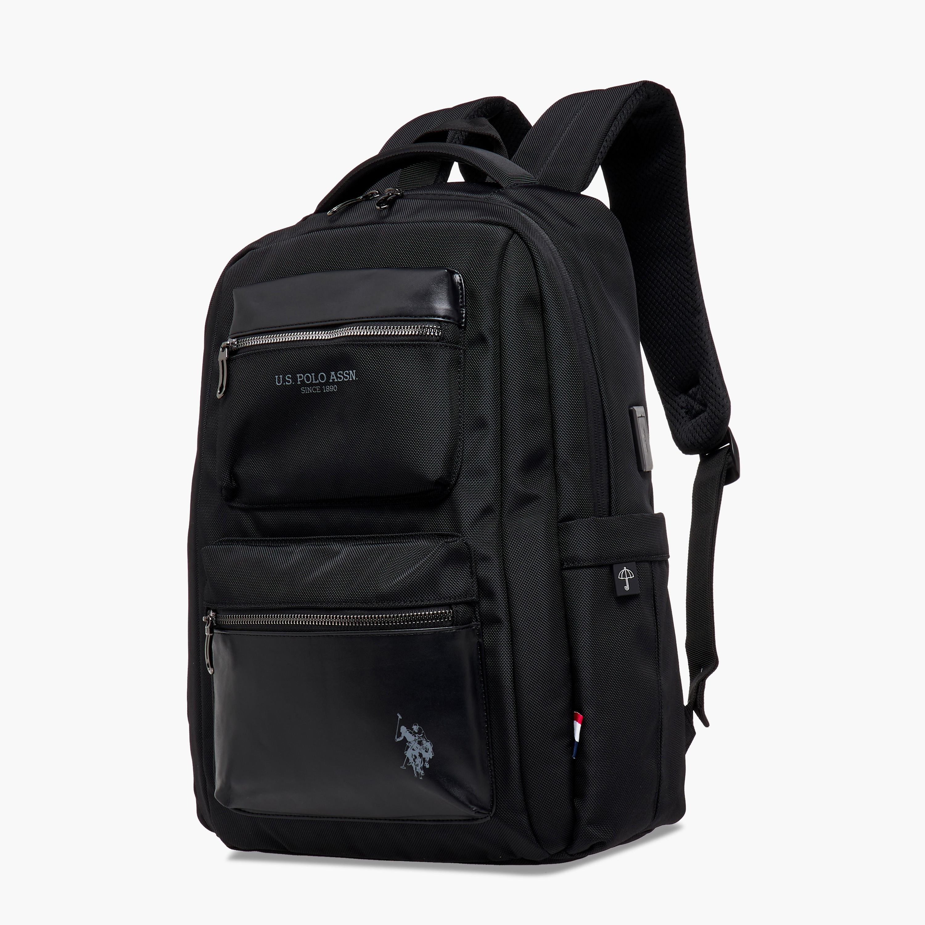 US POLO ASSN. Textured Backpack with Adjustable Straps and Zip Closure - 71x47x41 cms-school-bagsandbackpacks-backpacks-image-2