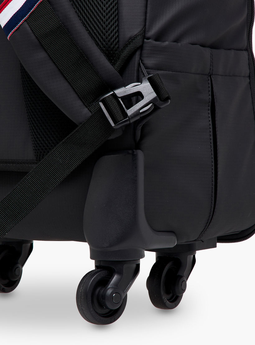 US POLO ASSN. Logo Detail 19-inch Trolley Backpack with Retractable Handle - 60x35x32 cms-school-bagsandbackpacks-trolleybags-image-13