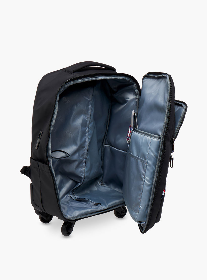 US POLO ASSN. Logo Detail 19-inch Trolley Backpack with Retractable Handle - 60x35x32 cms-school-bagsandbackpacks-trolleybags-image-17