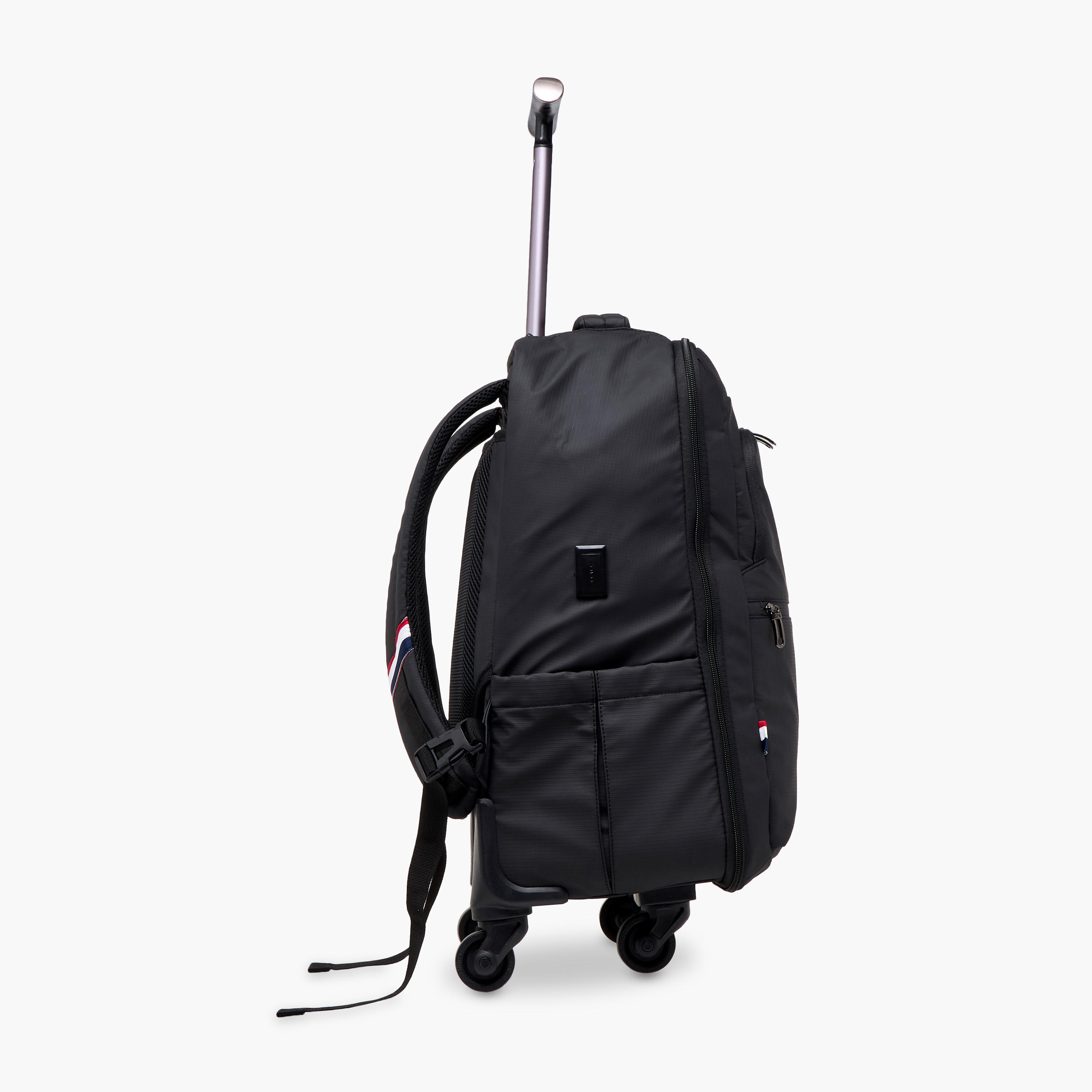 US POLO ASSN. Logo Detail 19-inch Trolley Backpack with Retractable Handle - 60x35x32 cms-school-bagsandbackpacks-trolleybags-image-3