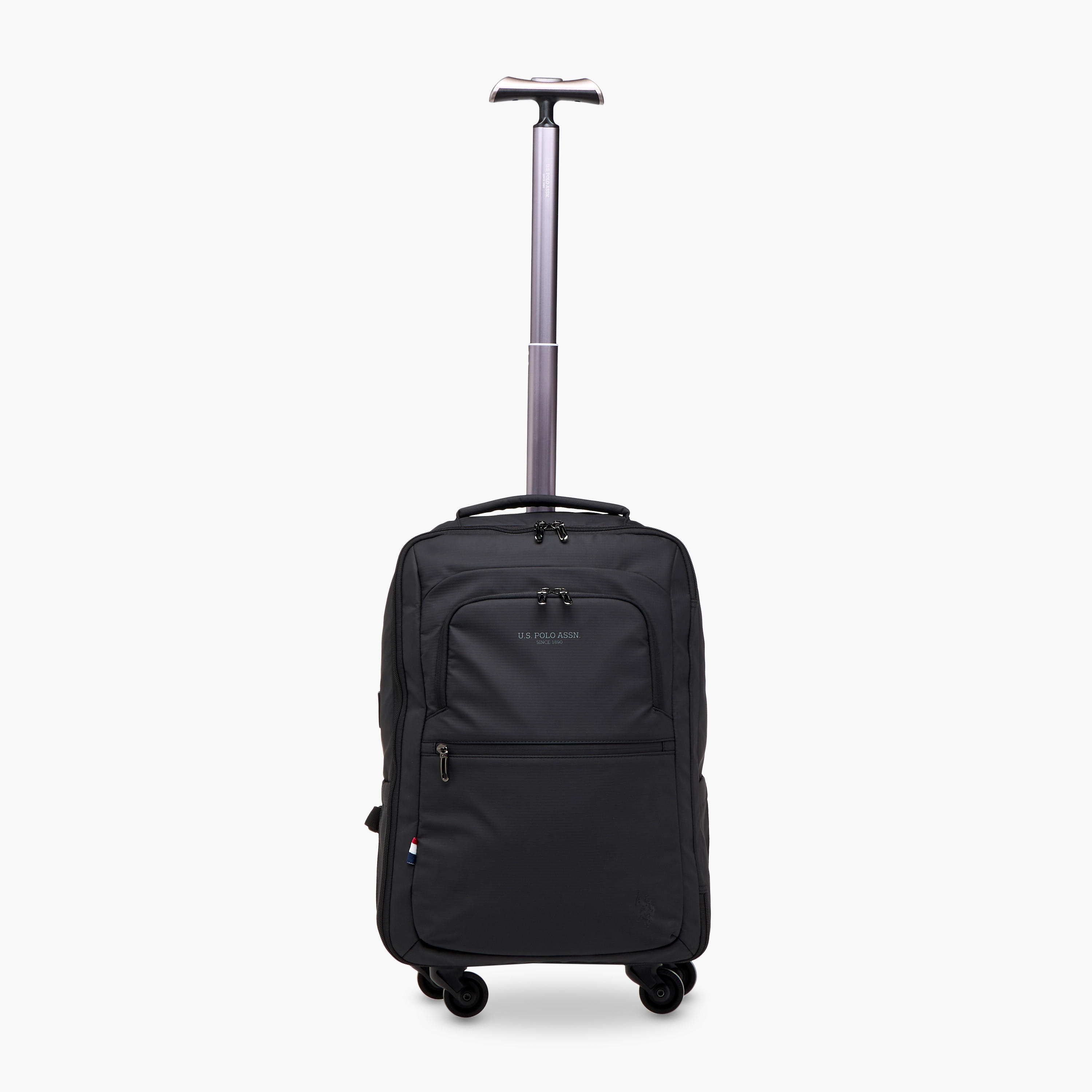 US POLO ASSN. Logo Detail 19-inch Trolley Backpack with Retractable Handle - 60x35x32 cms-school-bagsandbackpacks-trolleybags-image-5