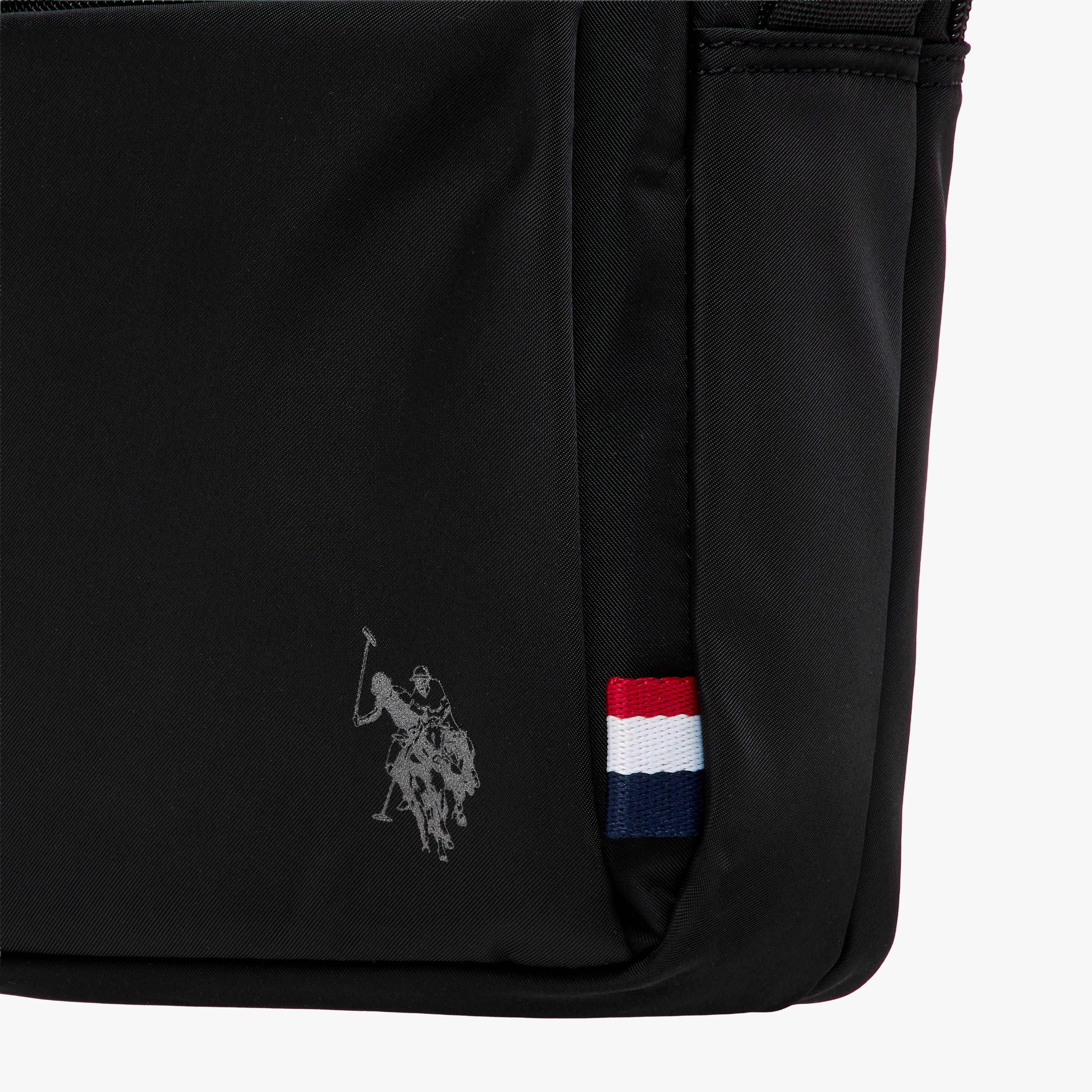 US POLO ASSN. Solid Crossbody Bag with Adjustable Strap and Zip Closure-women-bagsandwallets-handbags-image-4