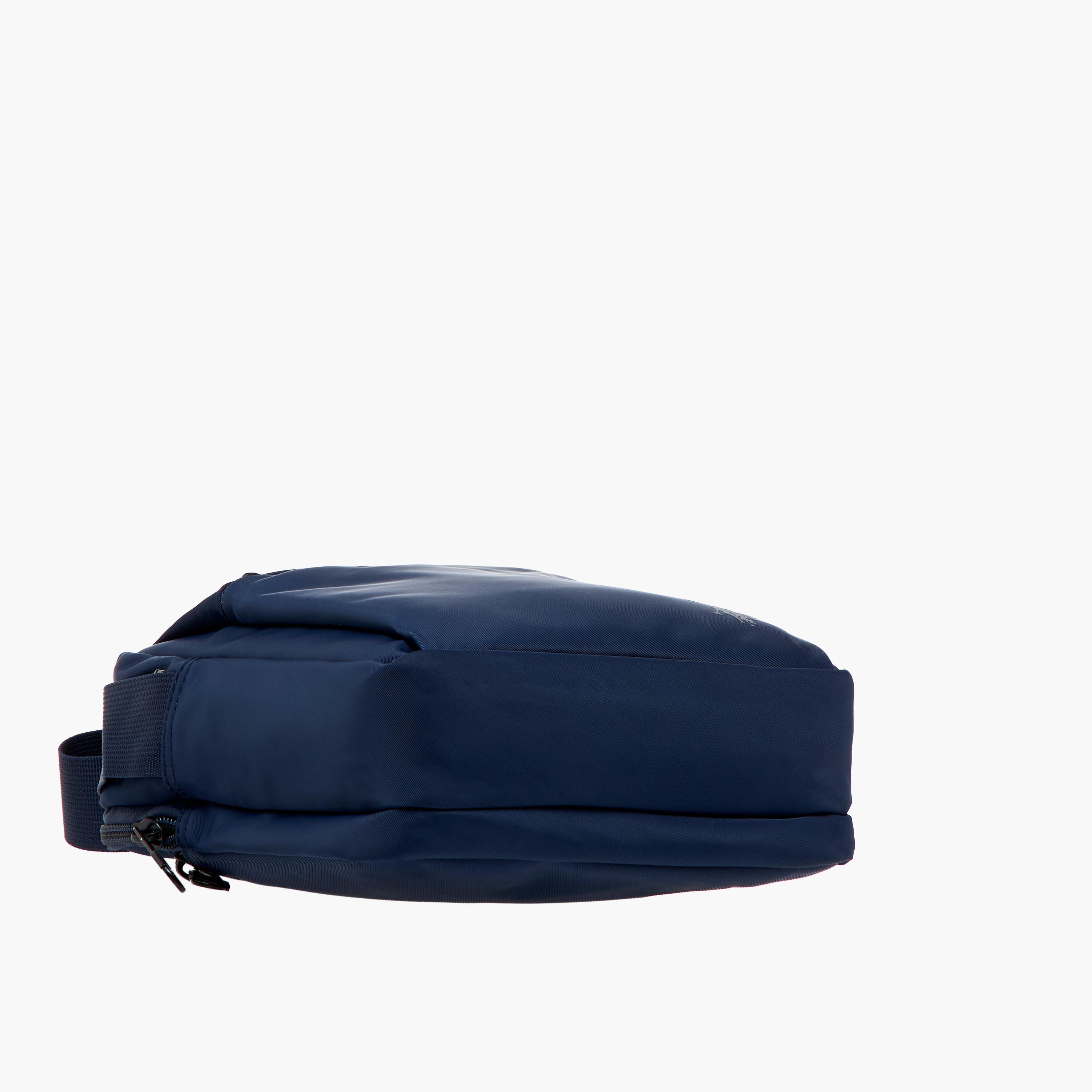 US POLO ASSN. Solid Crossbody Bag with Adjustable Strap and Zip Closure-men-bags-image-6