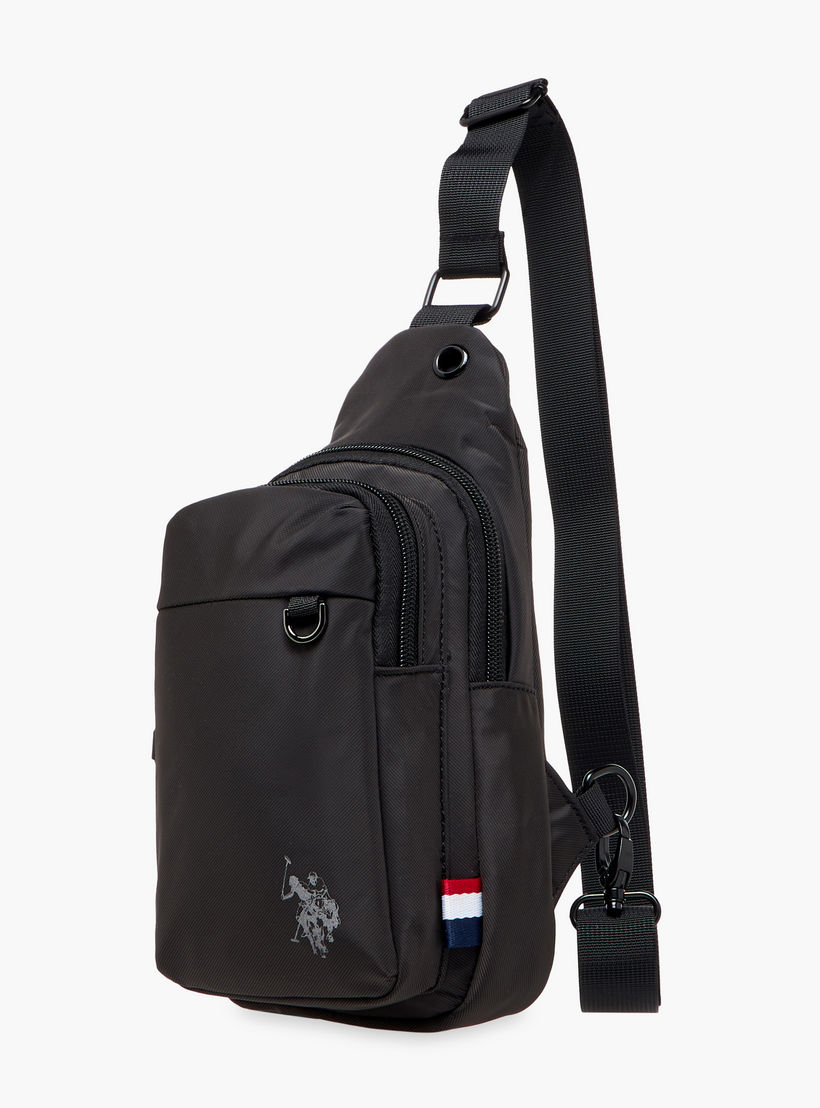 US POLO ASSN. Solid Sling Backpack with Adjustable Strap and Zip Closure - 62x43x28 cms-women-bagsandwallets-handbags-image-2