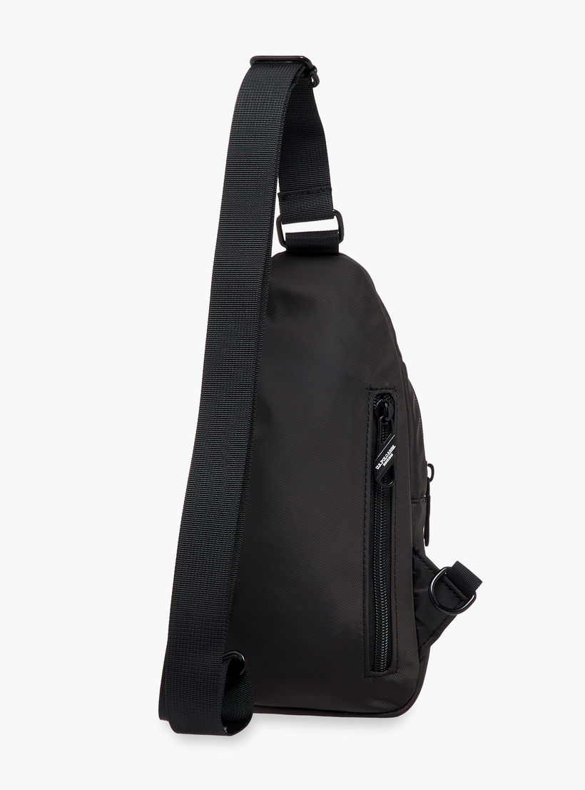 US POLO ASSN. Solid Sling Backpack with Adjustable Strap and Zip Closure - 62x43x28 cms-women-bagsandwallets-handbags-image-4