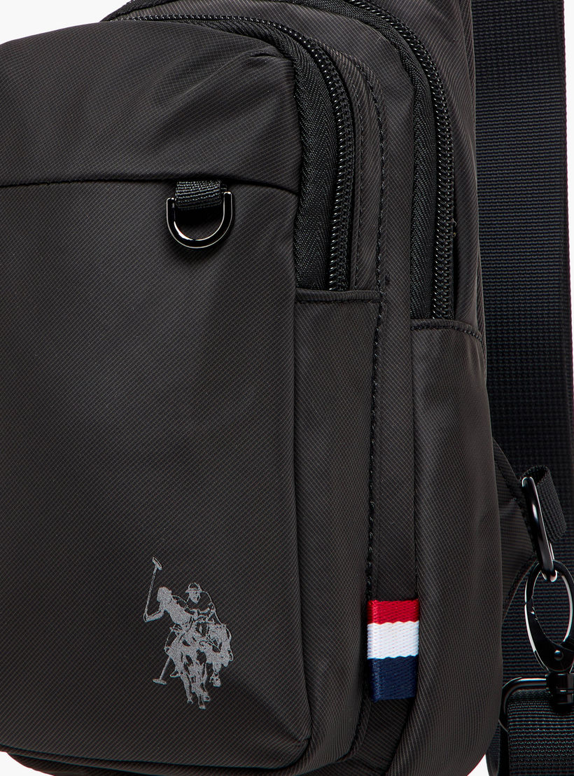 US POLO ASSN. Solid Sling Backpack with Adjustable Strap and Zip Closure - 62x43x28 cms-women-bagsandwallets-handbags-image-5