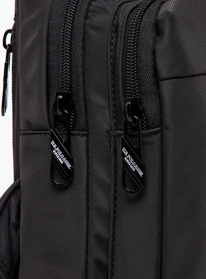 US POLO ASSN. Solid Sling Backpack with Adjustable Strap and Zip Closure - 62x43x28 cms-women-bagsandwallets-handbags-image-7