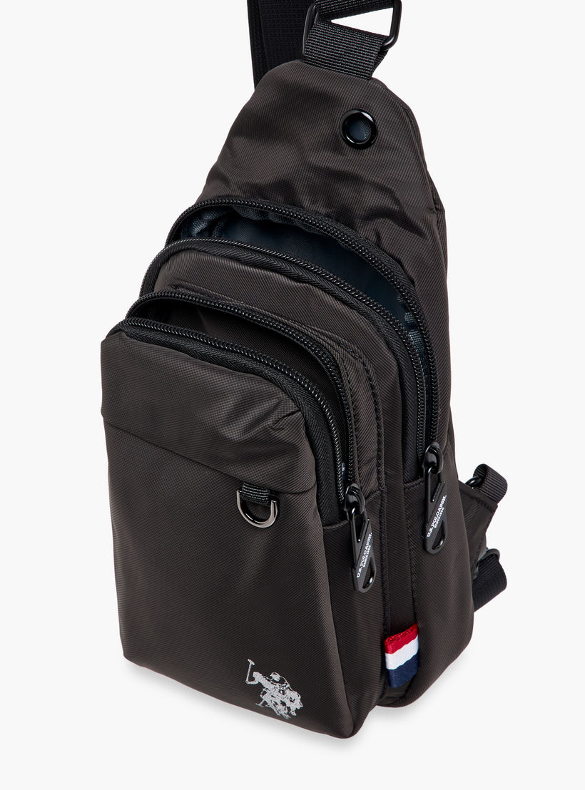US POLO ASSN. Solid Sling Backpack with Adjustable Strap and Zip Closure - 62x43x28 cms-women-bagsandwallets-handbags-image-8