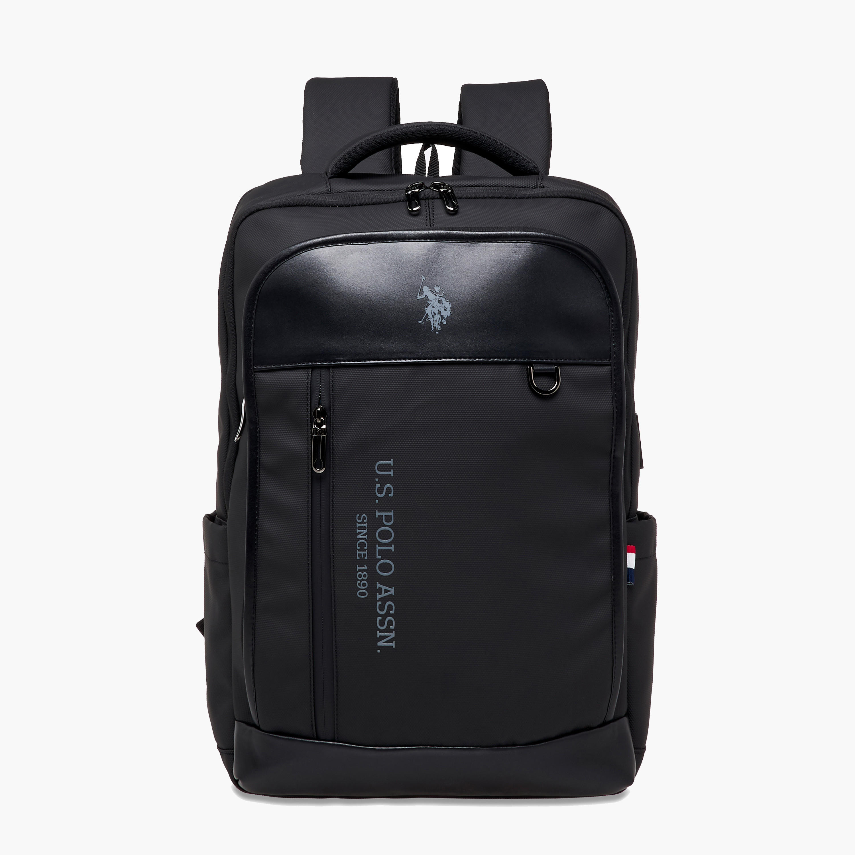 شنطة ظهر سادة بحمالات قابلة للتعديل وسحاب إغلاق من يو إس بولو أسن - 71x47x41 سم-school-bagsandbackpacks-backpacks-image-1