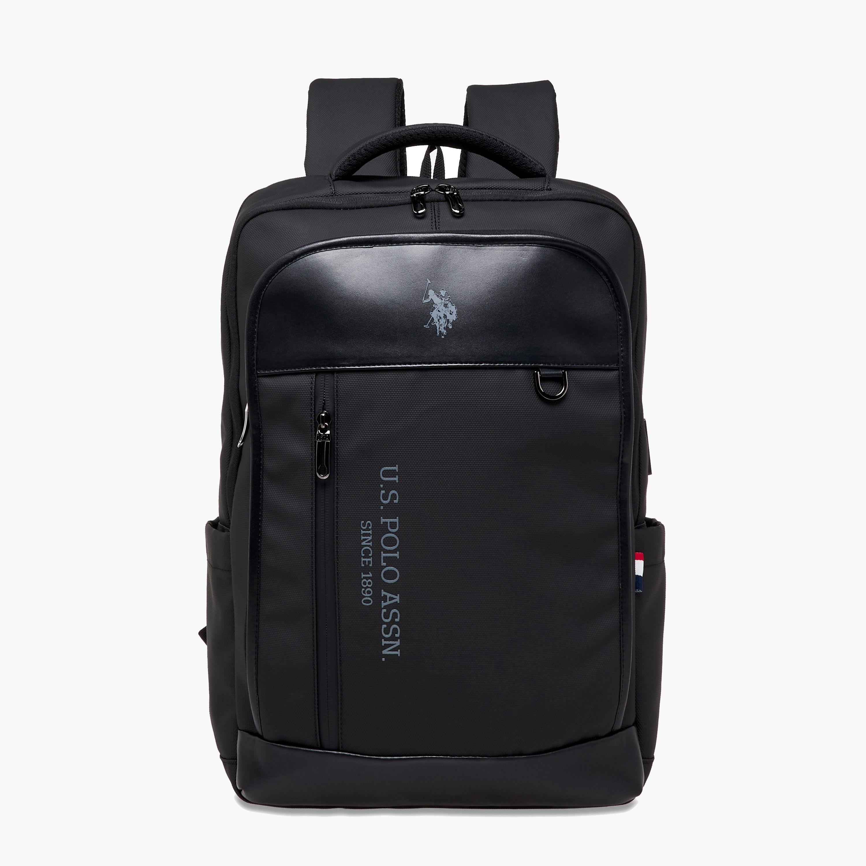 شنطة ظهر سادة بحمالات قابلة للتعديل وسحاب إغلاق من يو إس بولو أسن - 71x47x41 سم-school-bagsandbackpacks-backpacks-image-1