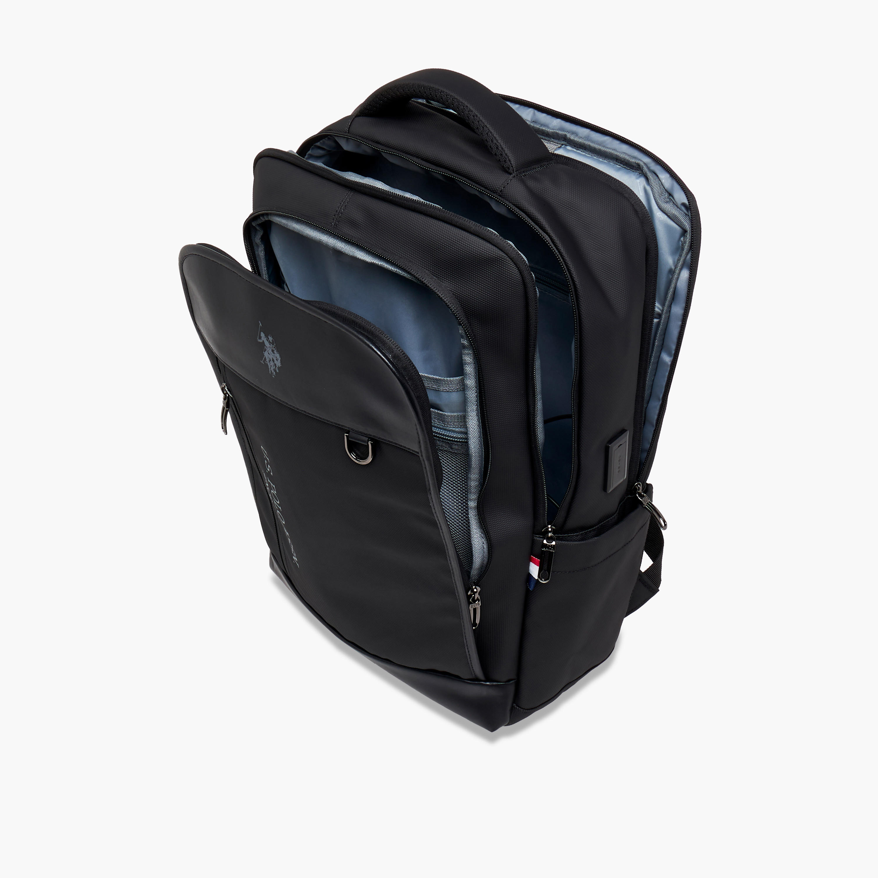 شنطة ظهر سادة بحمالات قابلة للتعديل وسحاب إغلاق من يو إس بولو أسن - 71x47x41 سم-school-bagsandbackpacks-backpacks-image-11