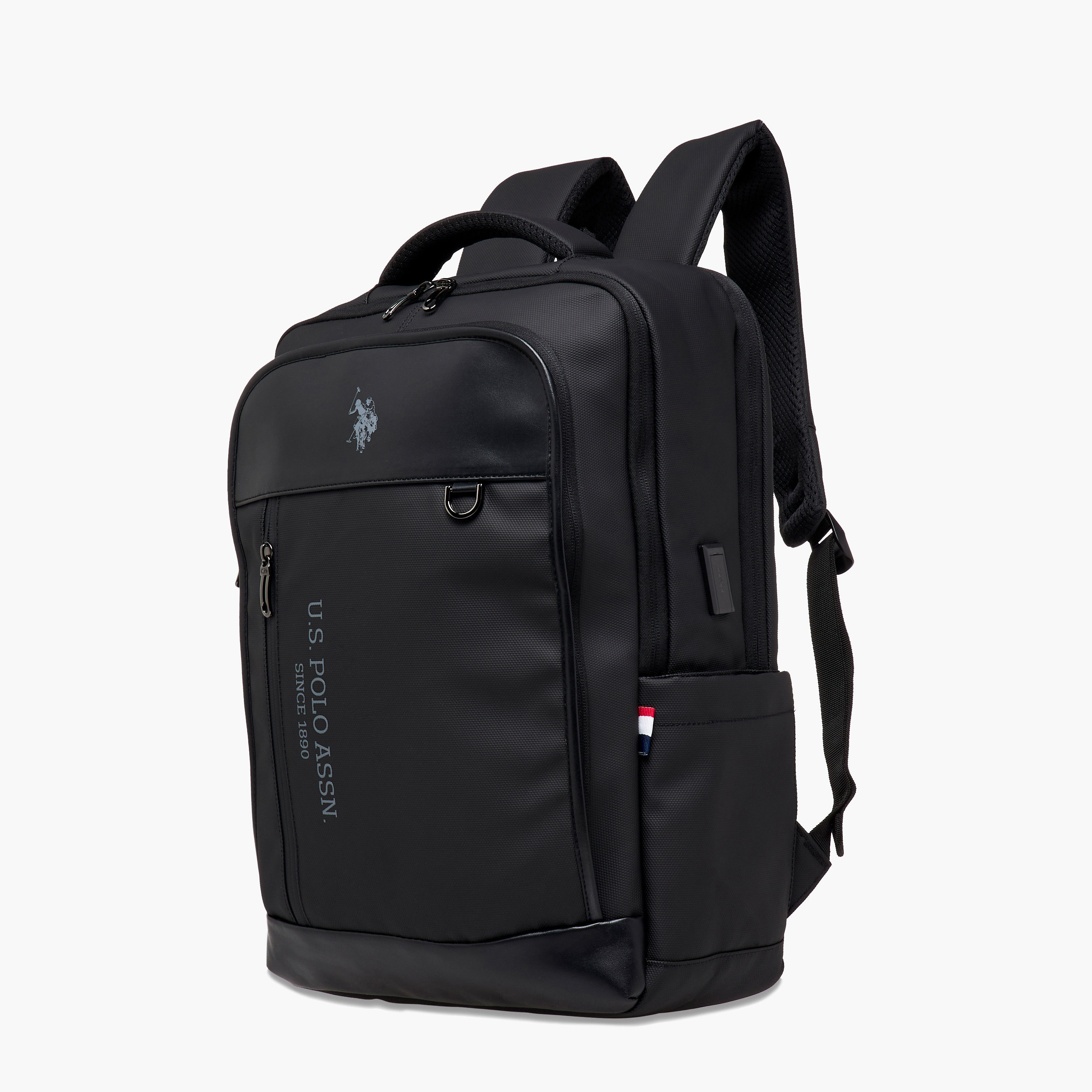 شنطة ظهر سادة بحمالات قابلة للتعديل وسحاب إغلاق من يو إس بولو أسن - 71x47x41 سم-school-bagsandbackpacks-backpacks-image-2