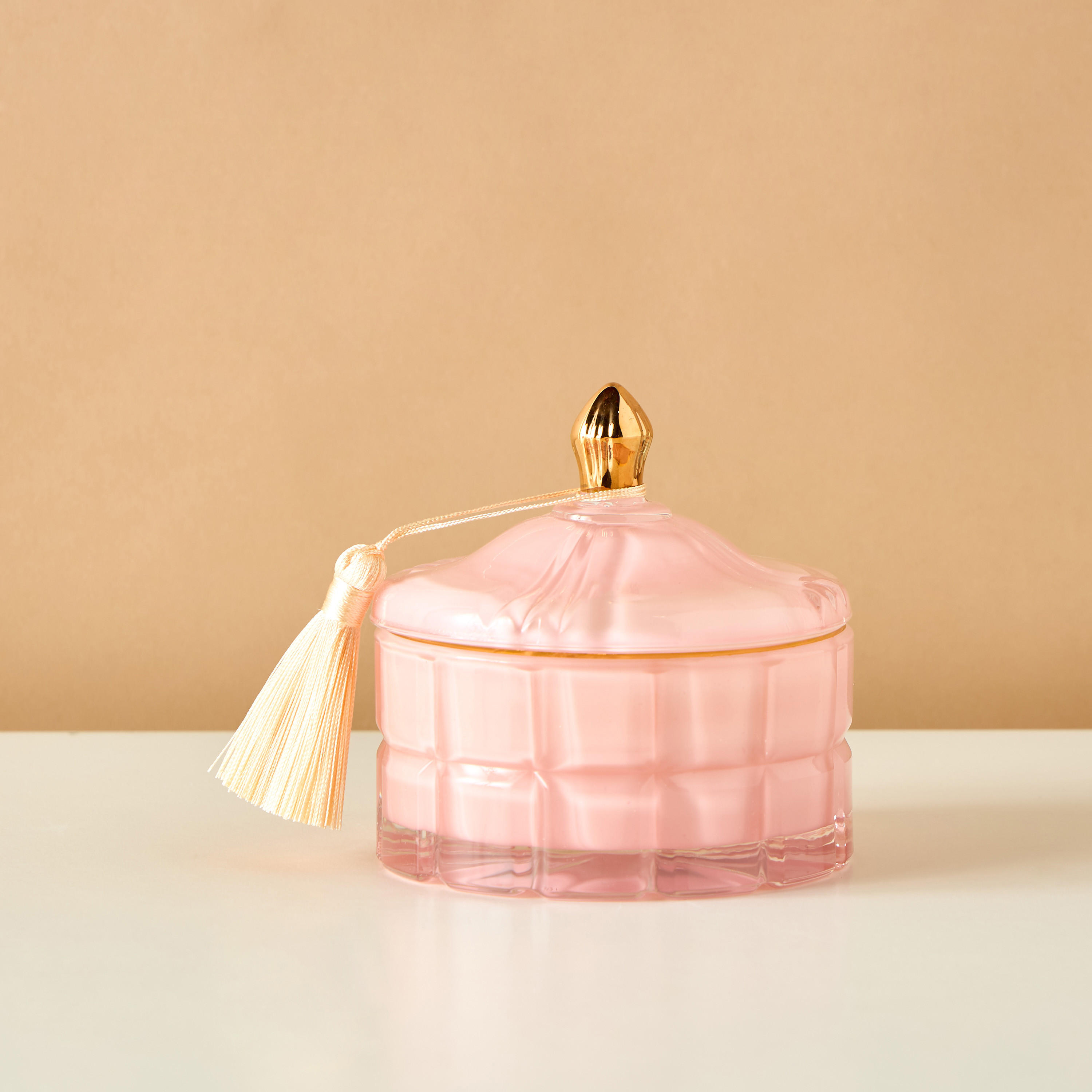 Scented London Pink lotus Scented Jar Candle - 11 cms-household-homefragrance-candles-image-2
