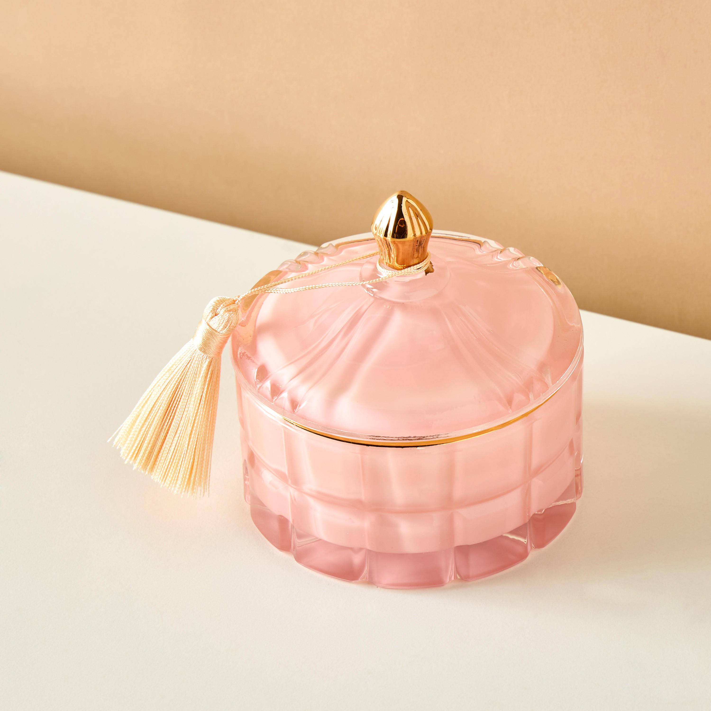 Scented London Pink lotus Scented Jar Candle - 11 cms-household-homefragrance-candles-image-3