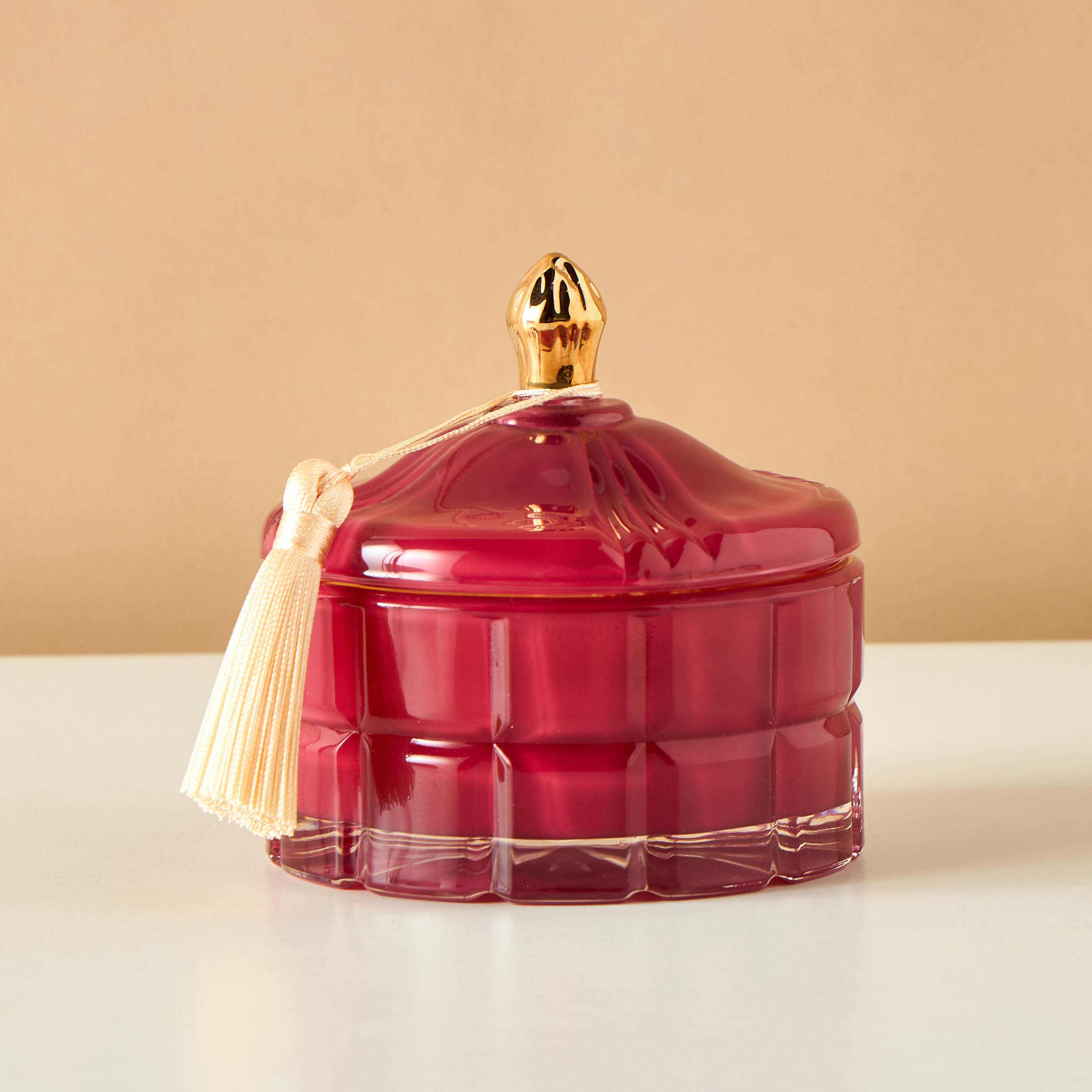 Scented London Pink lotus Scented Jar Candle - 11 cms-household-homefragrance-candles-image-2