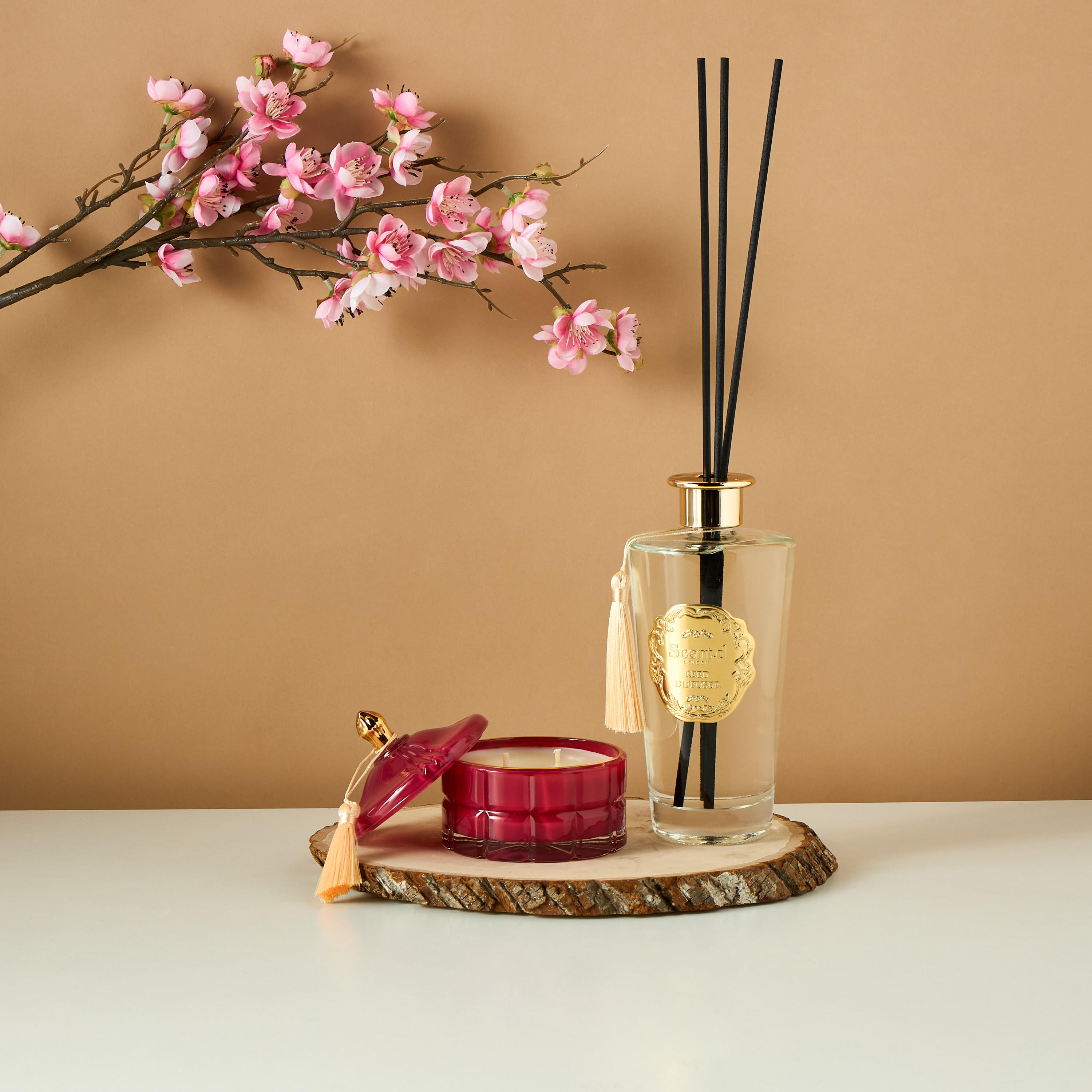 Scented London Pink lotus Scented Jar Candle - 11 cms-household-homefragrance-candles-image-6