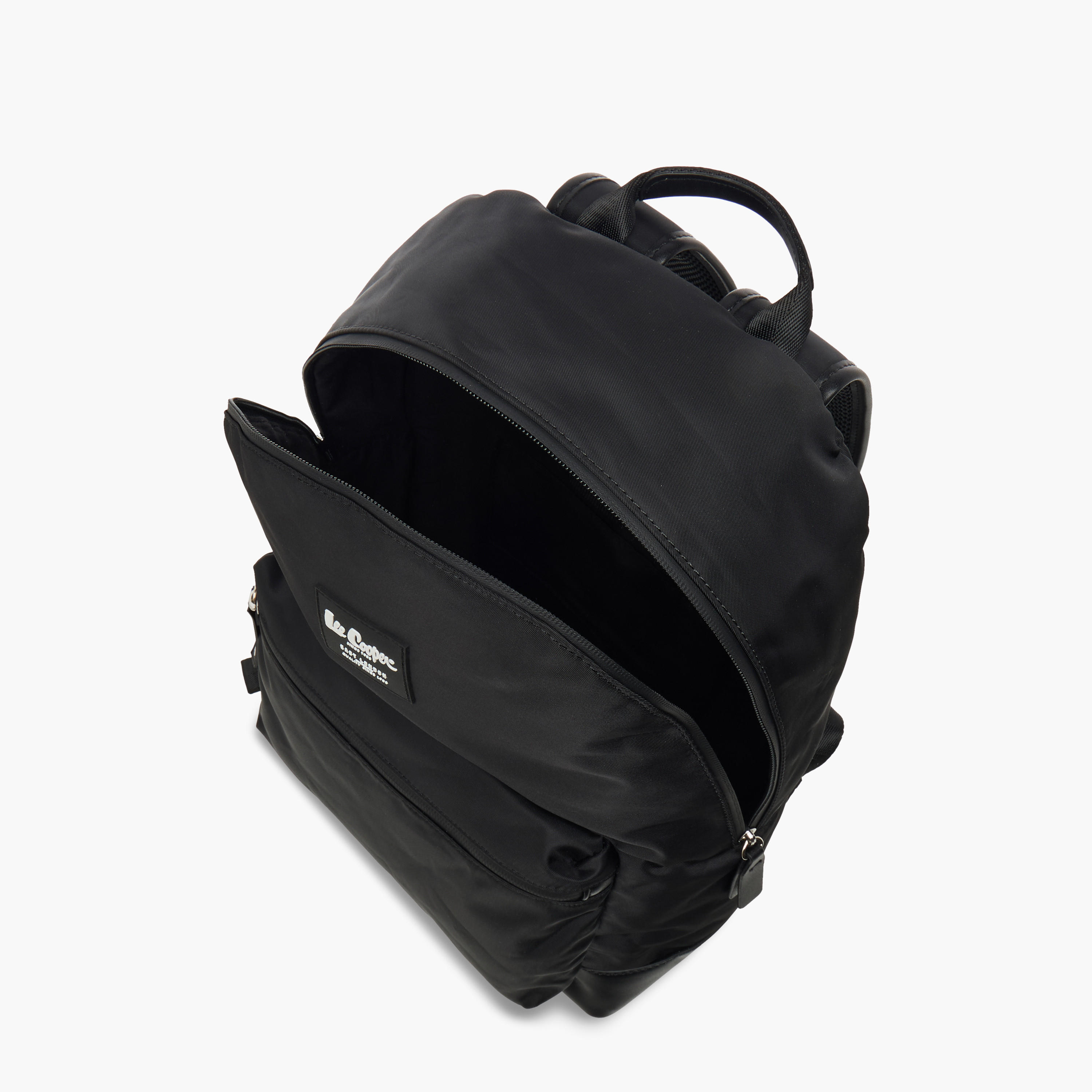 Lee Cooper Solid School Backpack with Adjustable Straps and Zip Closure - 30x13x41 cm-women-bagsandwallets-backpacks-image-8