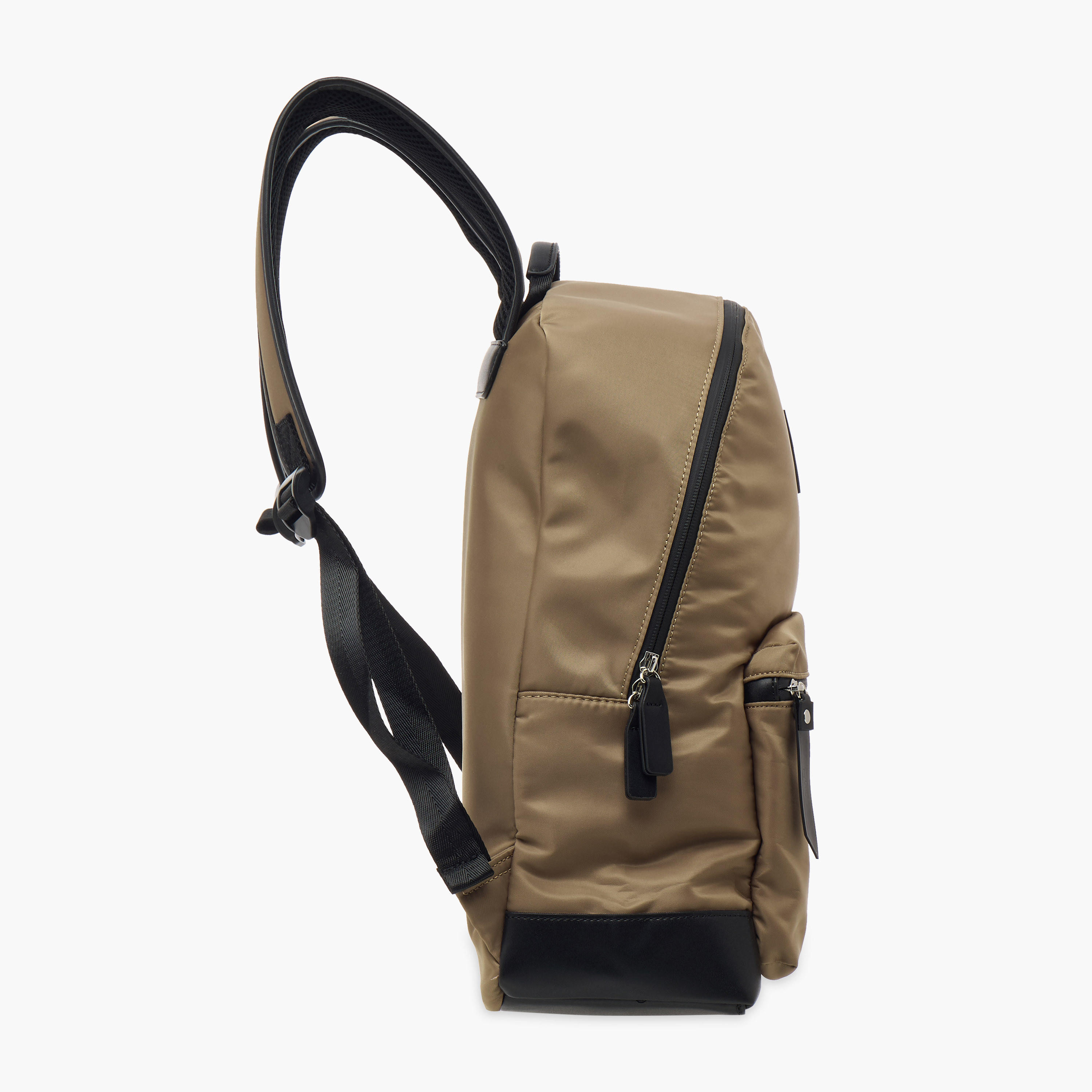 Lee Cooper Solid School Backpack with Adjustable Straps and Zip Closure - 30x13x41 cm-women-bagsandwallets-backpacks-image-3