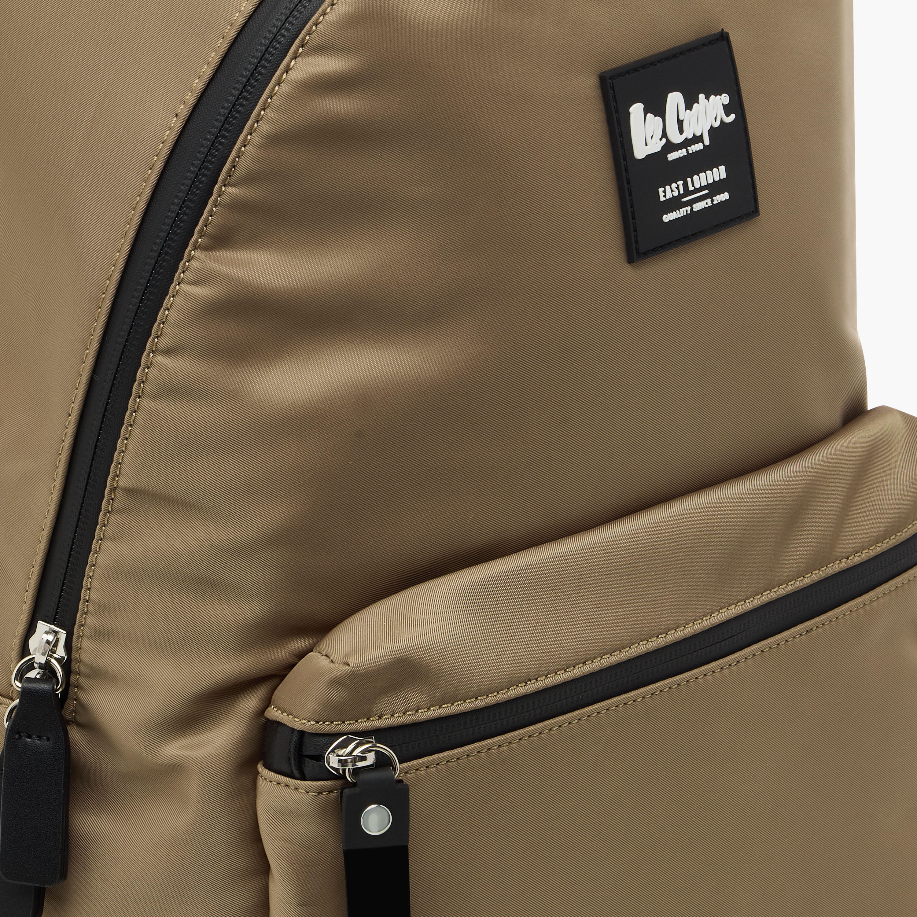 Lee Cooper Solid School Backpack with Adjustable Straps and Zip Closure - 30x13x41 cm-women-bagsandwallets-backpacks-image-5