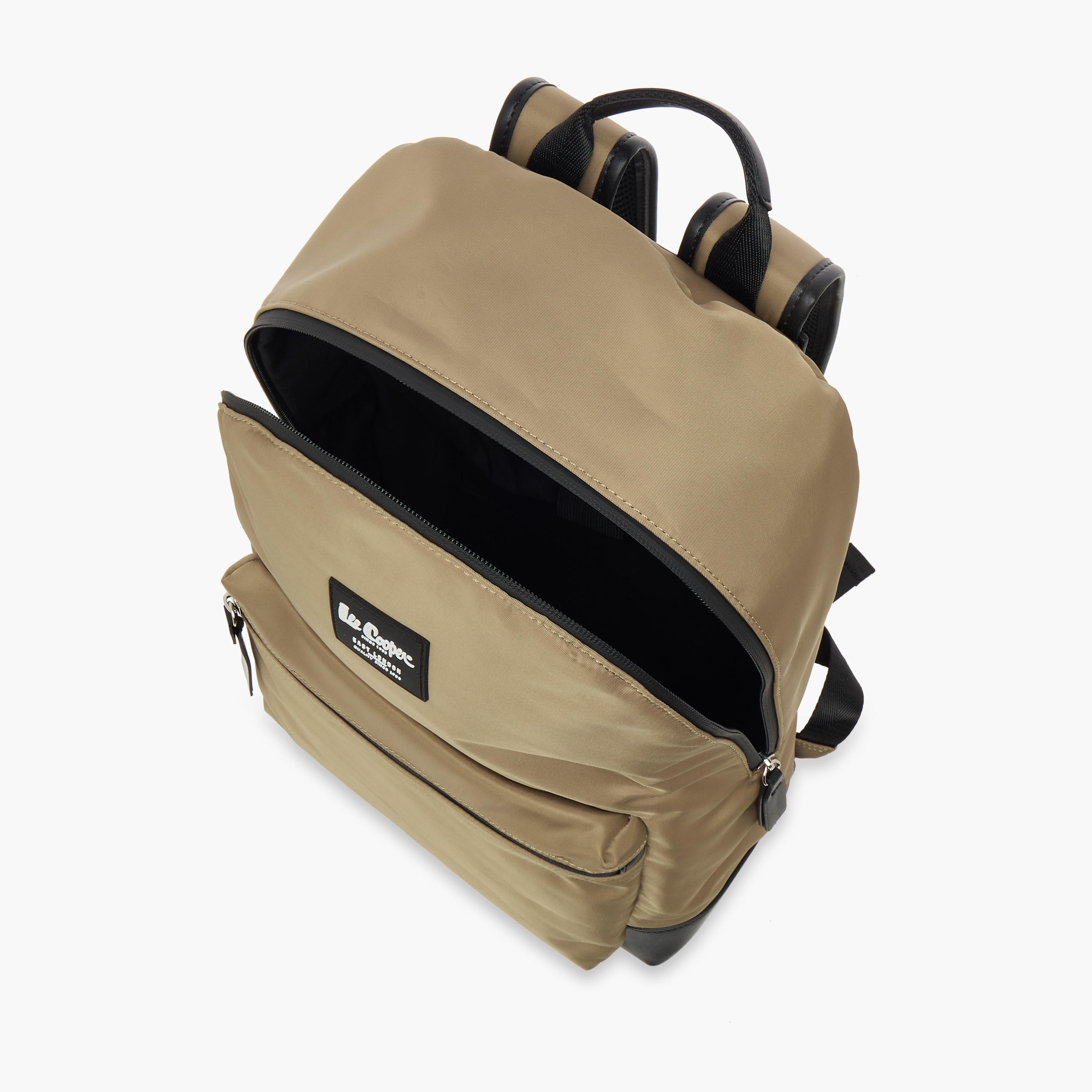 Lee Cooper Solid School Backpack with Adjustable Straps and Zip Closure - 30x13x41 cm-women-bagsandwallets-backpacks-image-6