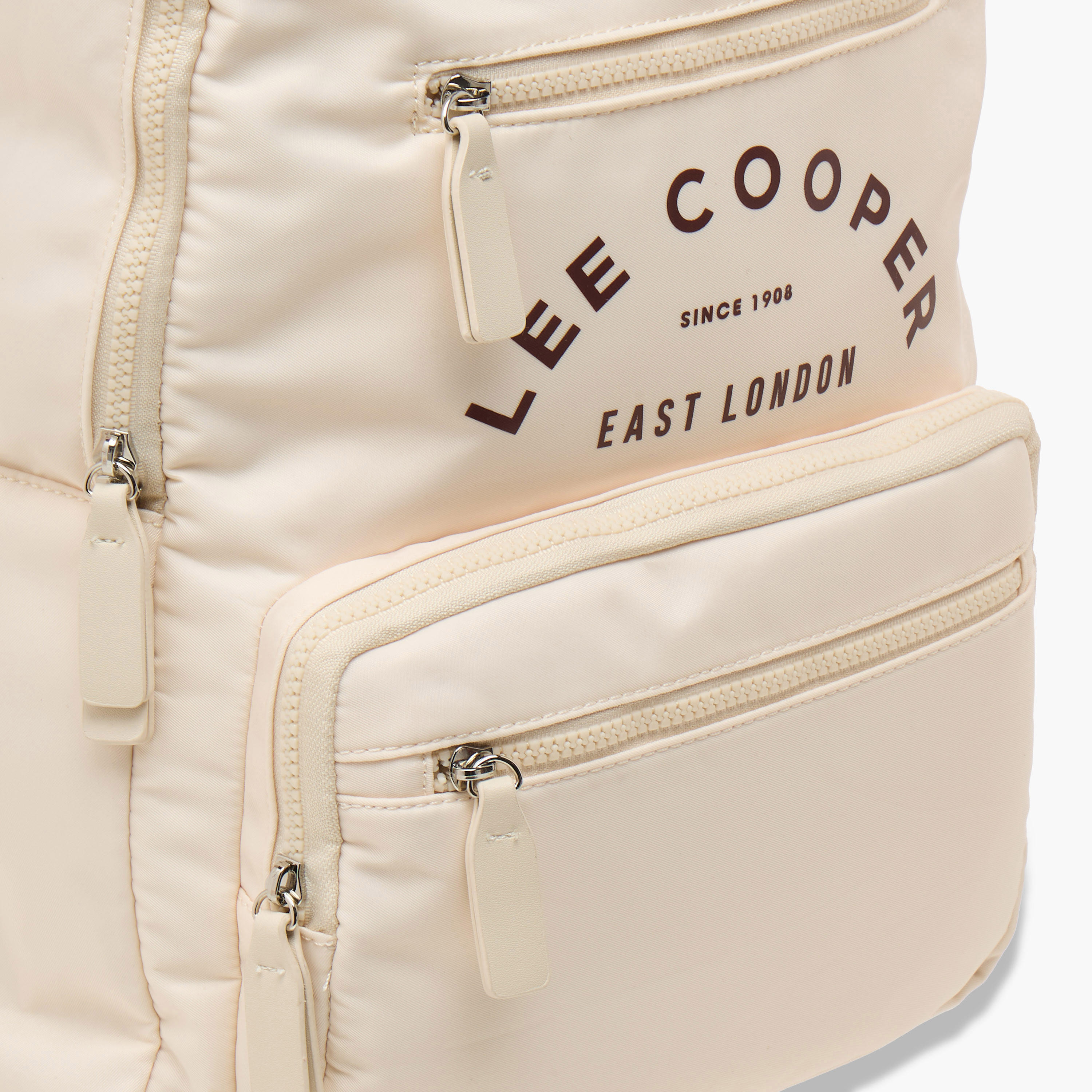 Lee Cooper Logo Print School Backpack with Pencil Case and Drawstring Pouch-women-bagsandwallets-backpacks-image-6