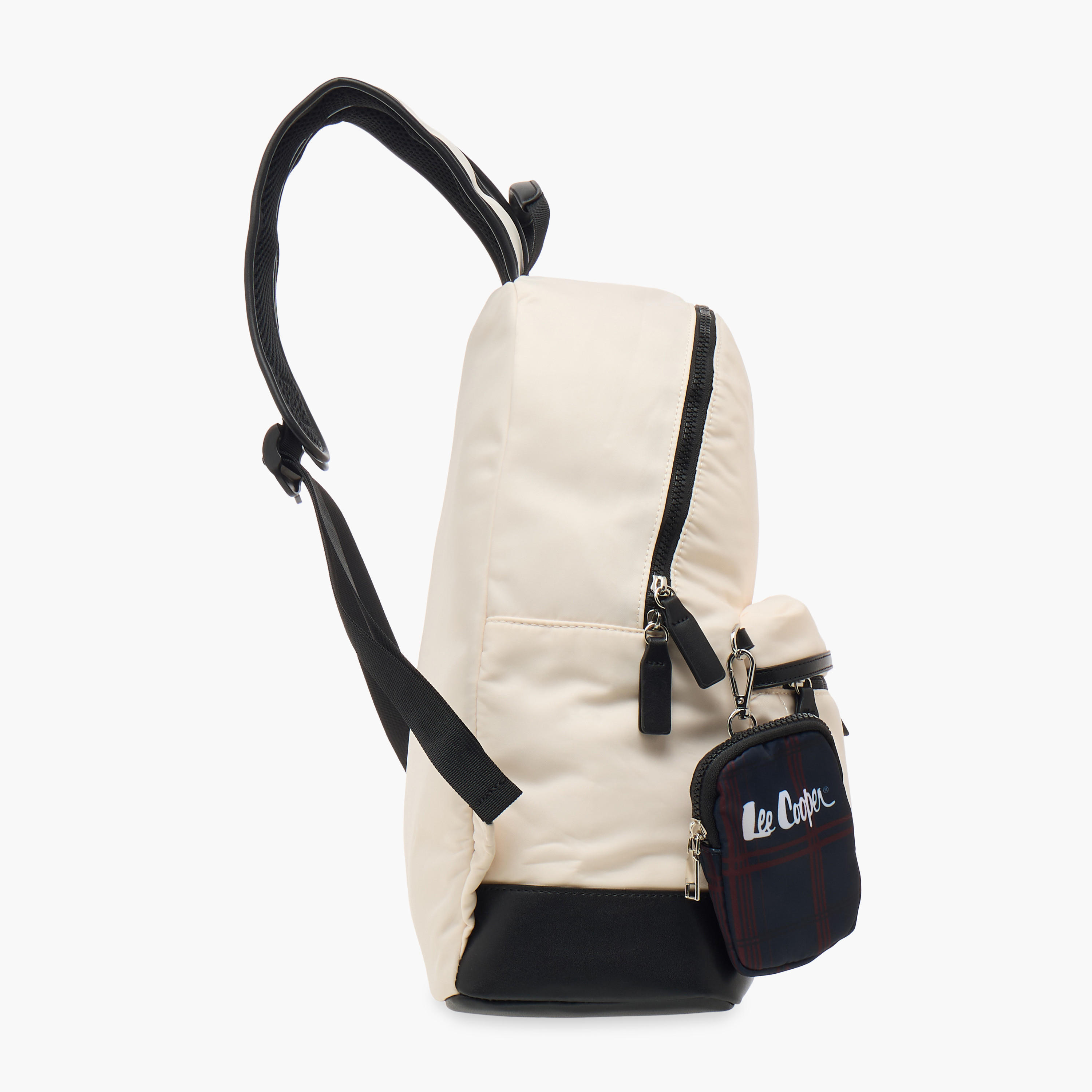 Lee Cooper Solid School Backpack and Zip Closure and Pouch - 31x15x41 cm-women-bagsandwallets-backpacks-image-3