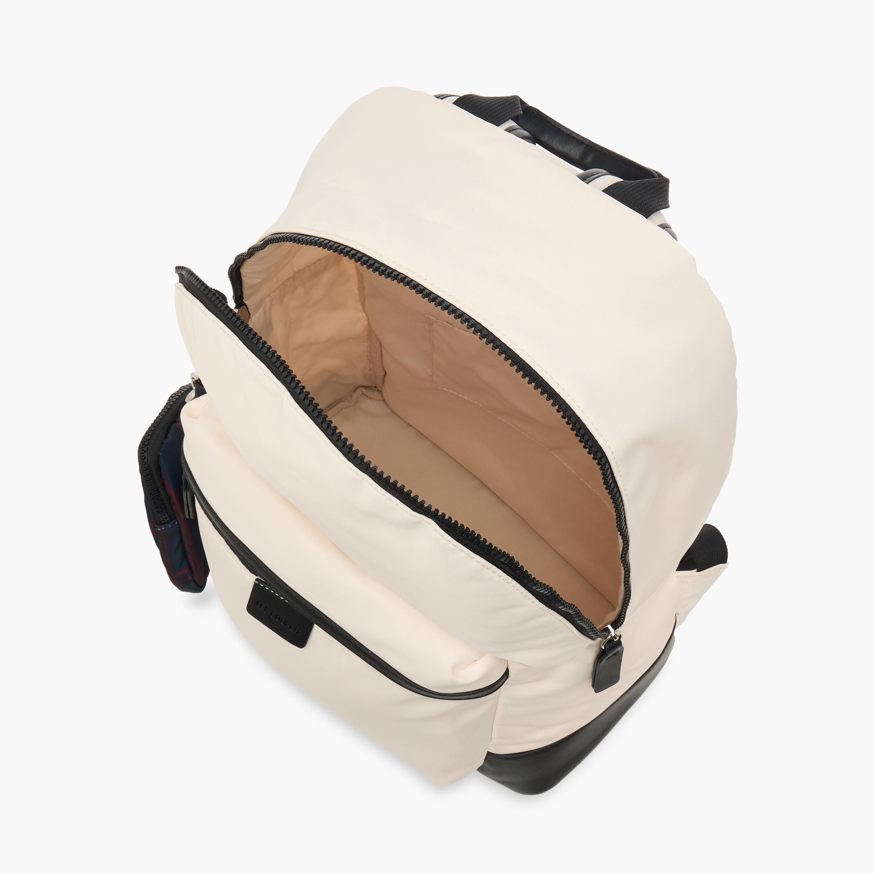 Lee Cooper Solid School Backpack and Zip Closure and Pouch - 31x15x41 cm-women-bagsandwallets-backpacks-image-6