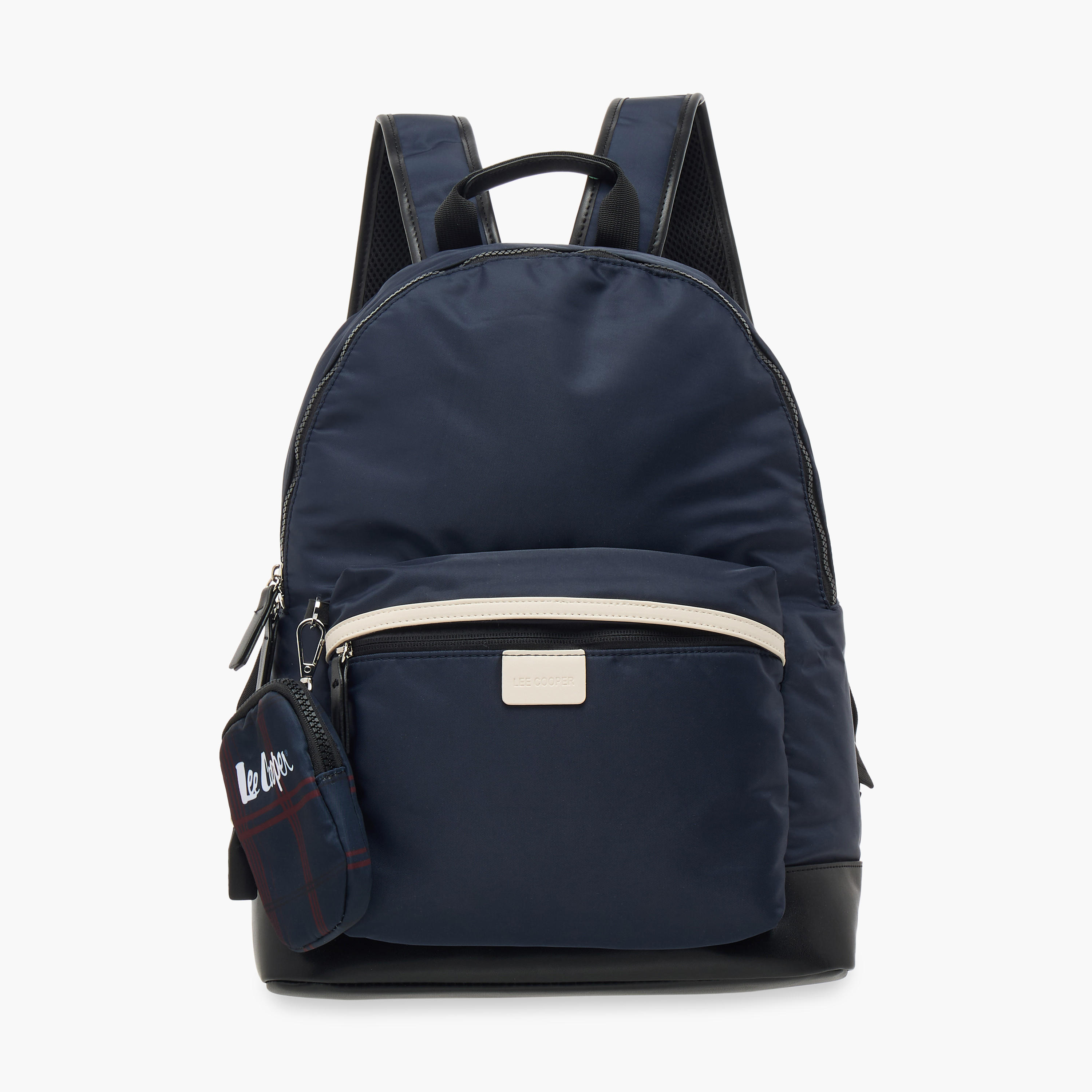 Lee Cooper Solid School Backpack and Zip Closure and Pouch - 31x15x41 cm-women-bagsandwallets-backpacks-image-1