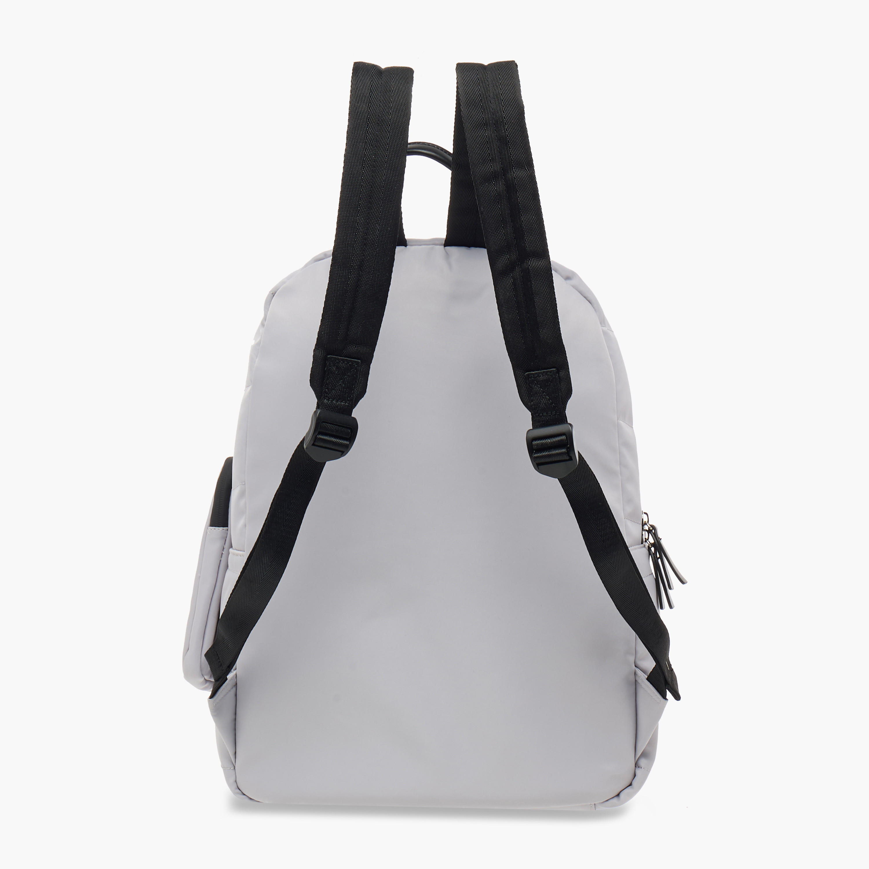 Lee Cooper Solid School Backpack with Zip Closure and Pouch - 31x14x42 cm-women-bagsandwallets-backpacks-image-4