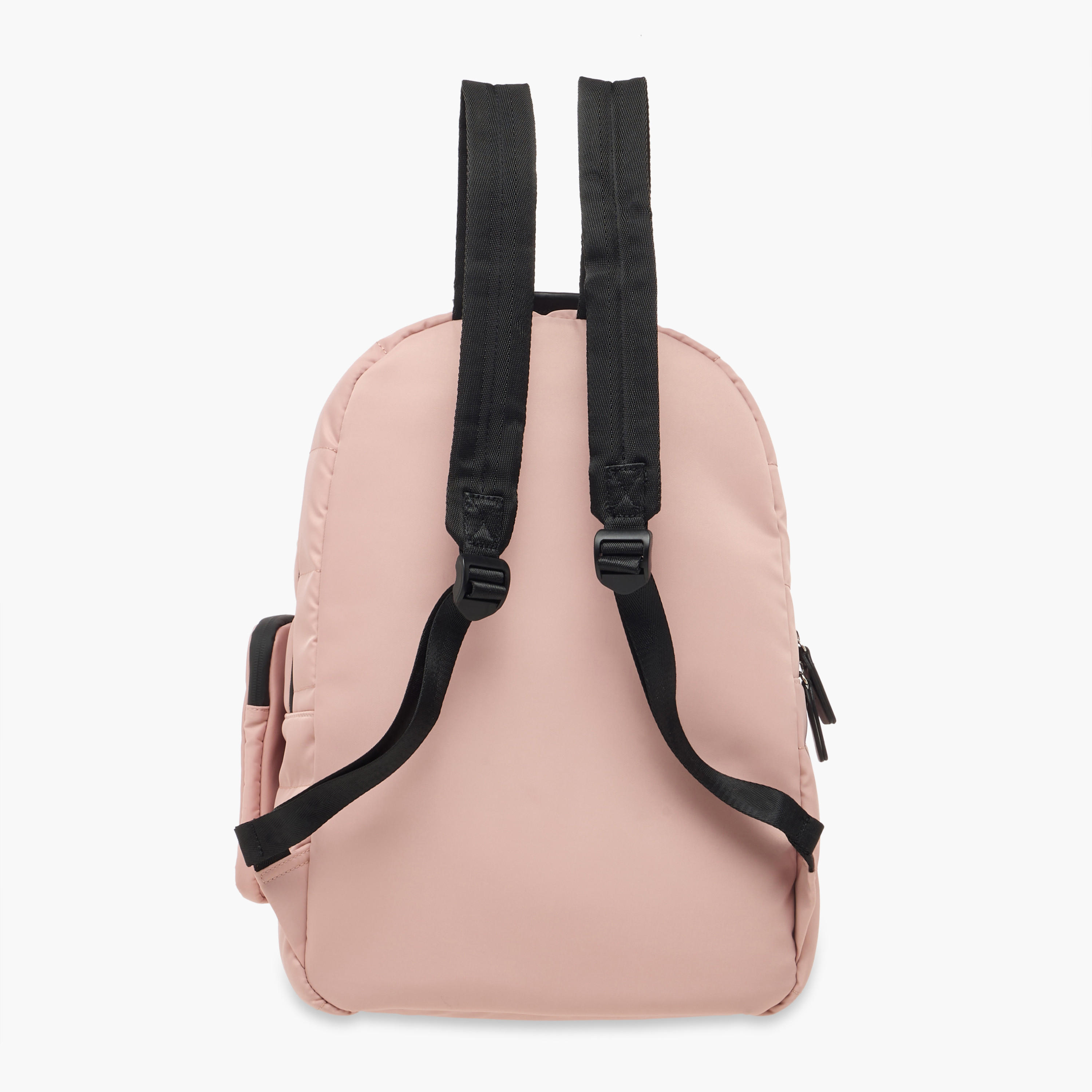 Lee Cooper Solid School Backpack with Zip Closure and Pouch - 31x14x42 cm-women-bagsandwallets-backpacks-image-4