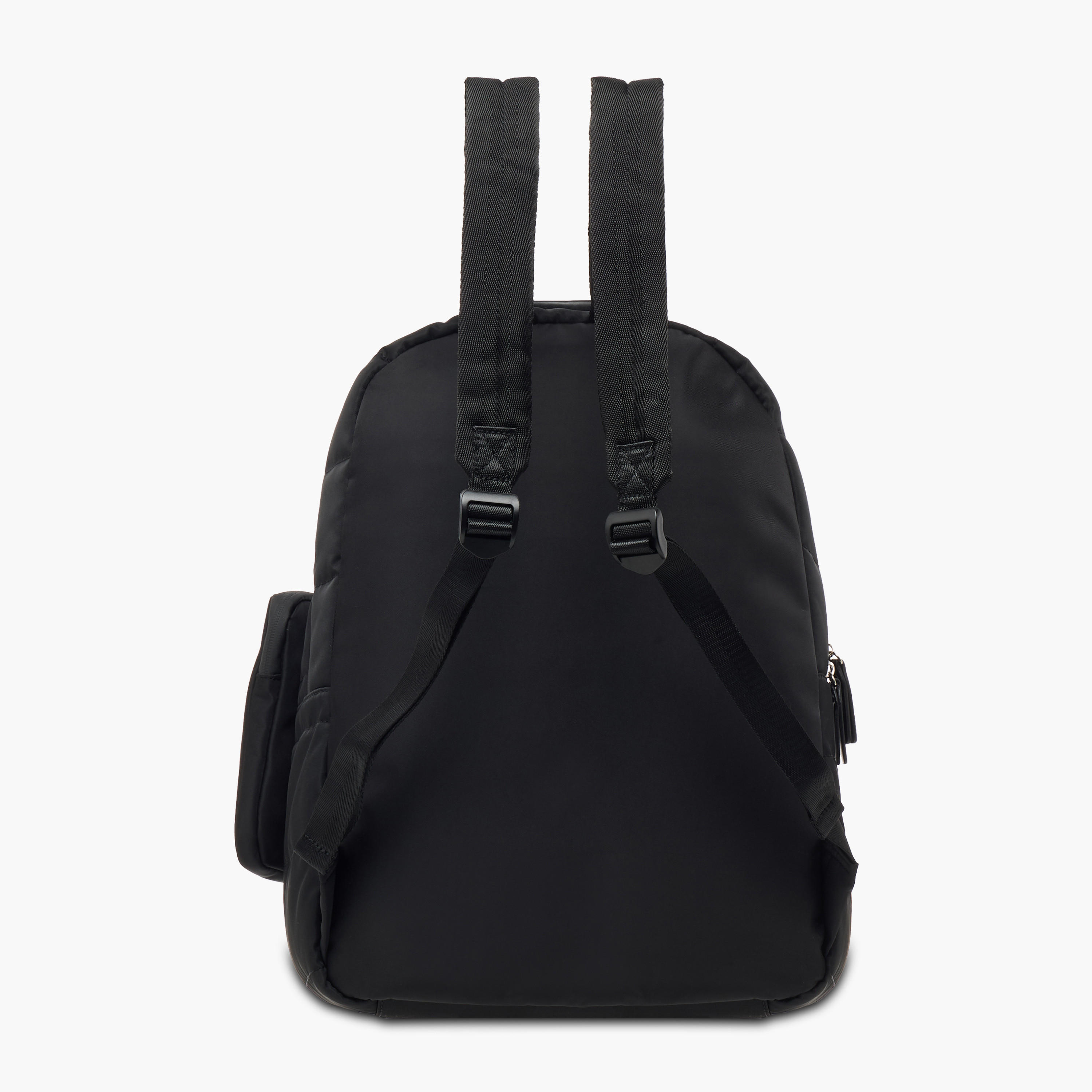 Lee Cooper Solid School Backpack with Zip Closure and Pouch - 31x14x42 cm-women-bagsandwallets-backpacks-image-4