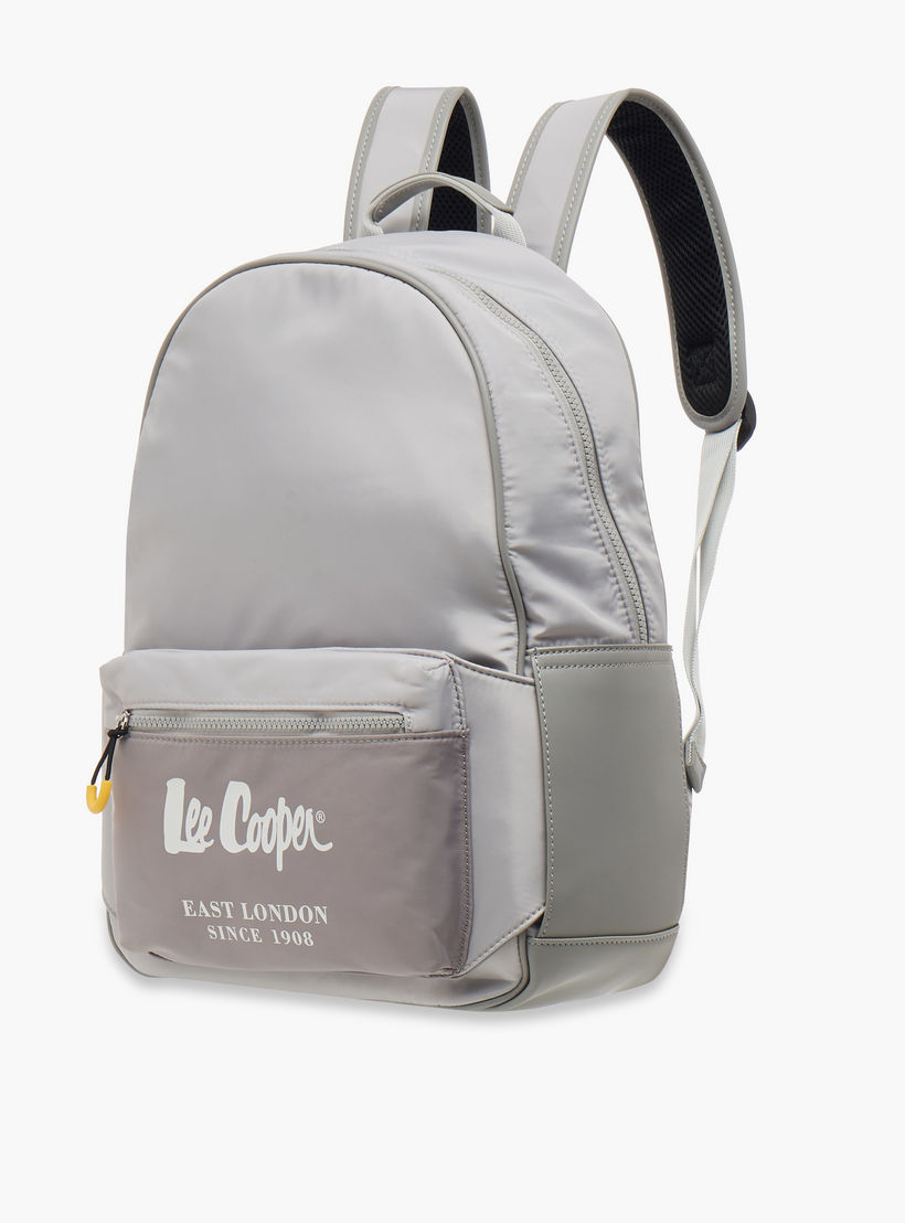 شنطة ظهر مدرسية سادة بأحزمة قابلة للتعديل وسحاب إغلاق من لي كوبر - 30x13x41 سم-women-bagsandwallets-backpacks-image-6