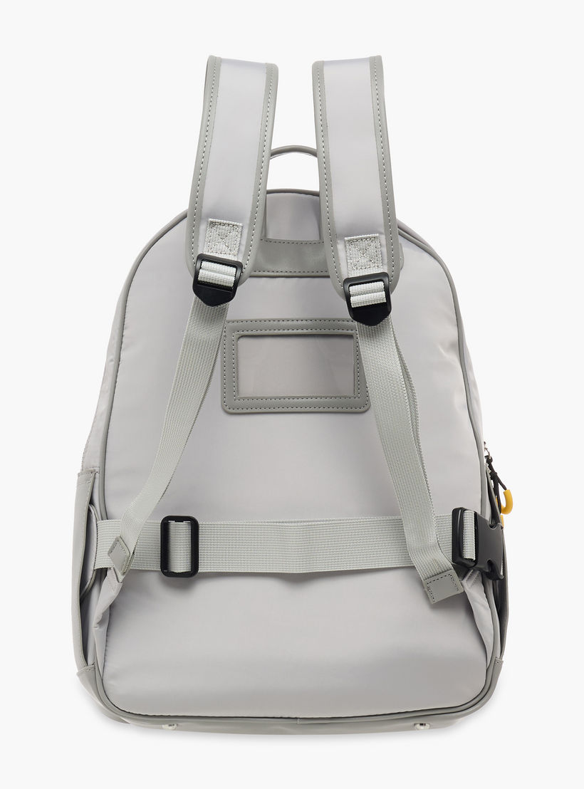 شنطة ظهر مدرسية سادة بأحزمة قابلة للتعديل وسحاب إغلاق من لي كوبر - 30x13x41 سم-women-bagsandwallets-backpacks-image-4