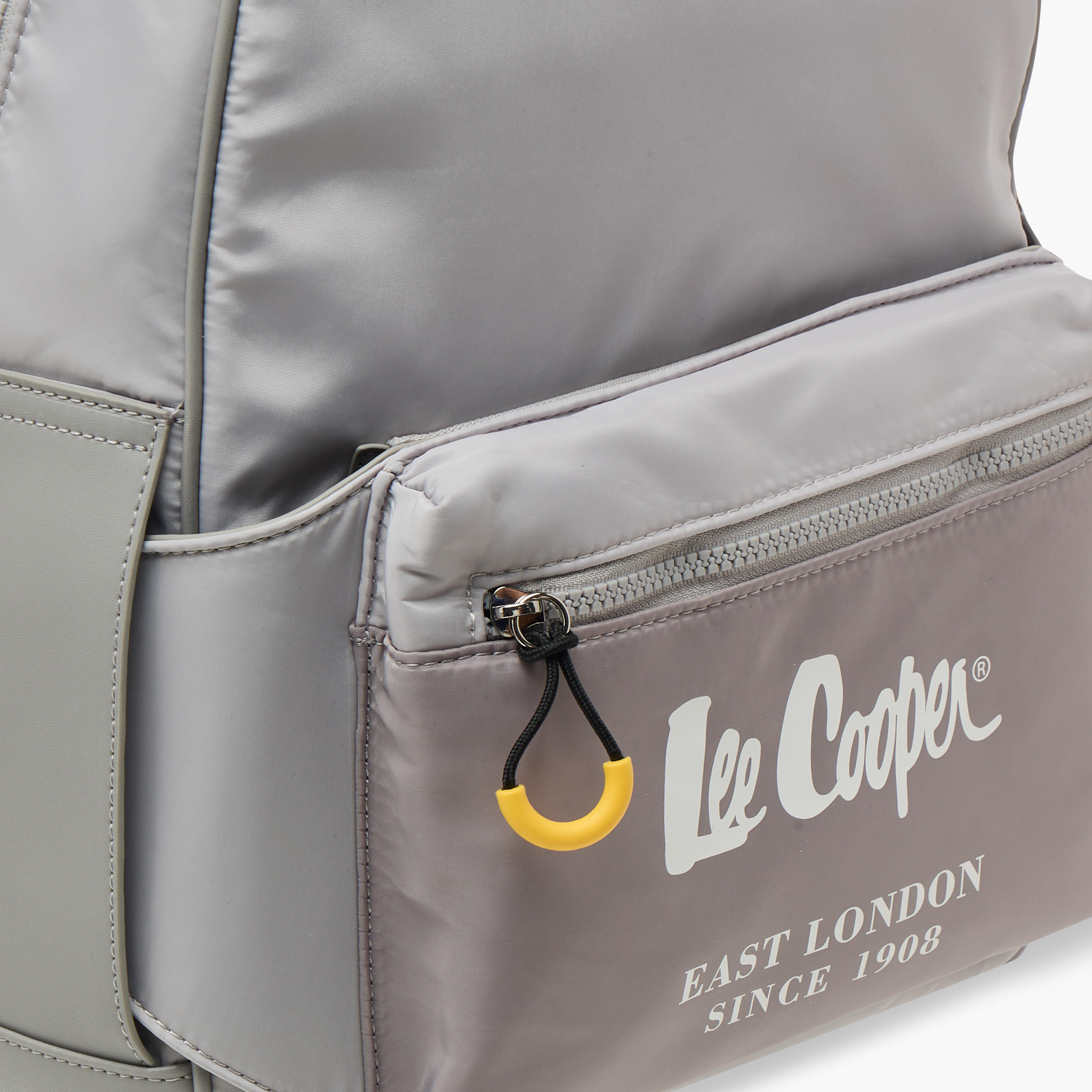 شنطة ظهر مدرسية سادة بأحزمة قابلة للتعديل وسحاب إغلاق من لي كوبر - 30x13x41 سم-women-bagsandwallets-backpacks-image-3
