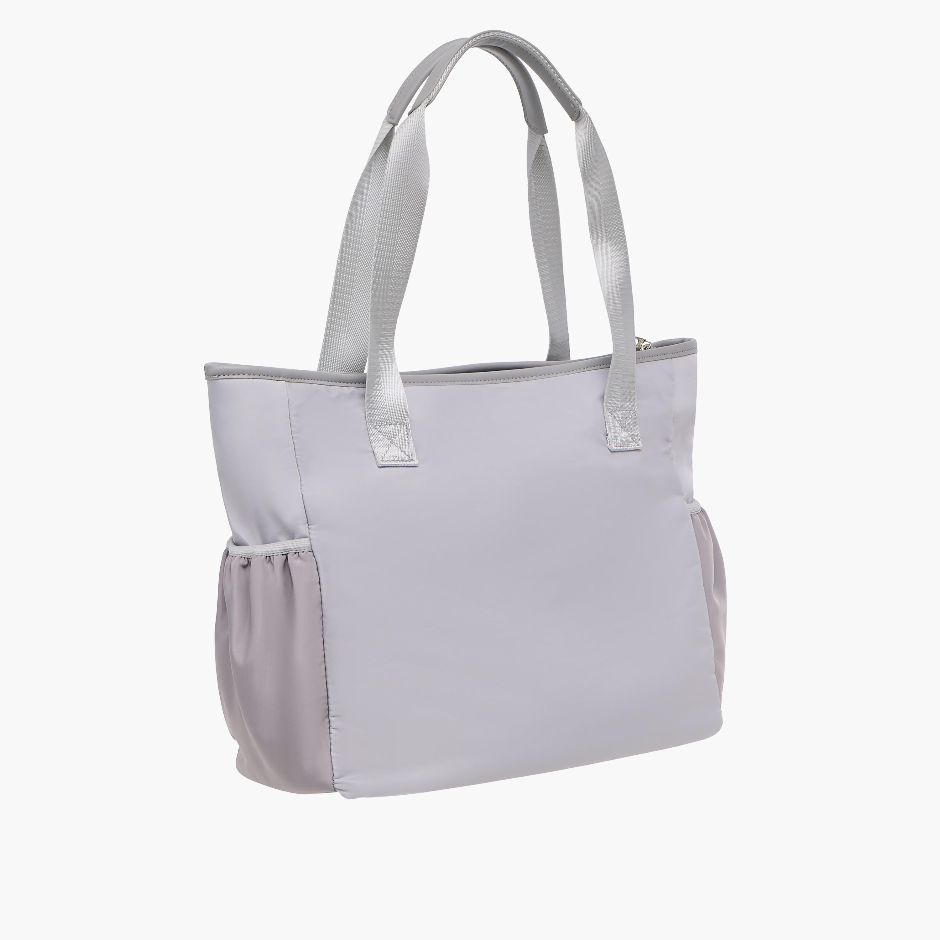 شنطة توت بقوالب ملونة ومقبض مزدوج وسحاب إغلاق من لي كوبر-women-bagsandwallets-handbags-image-4