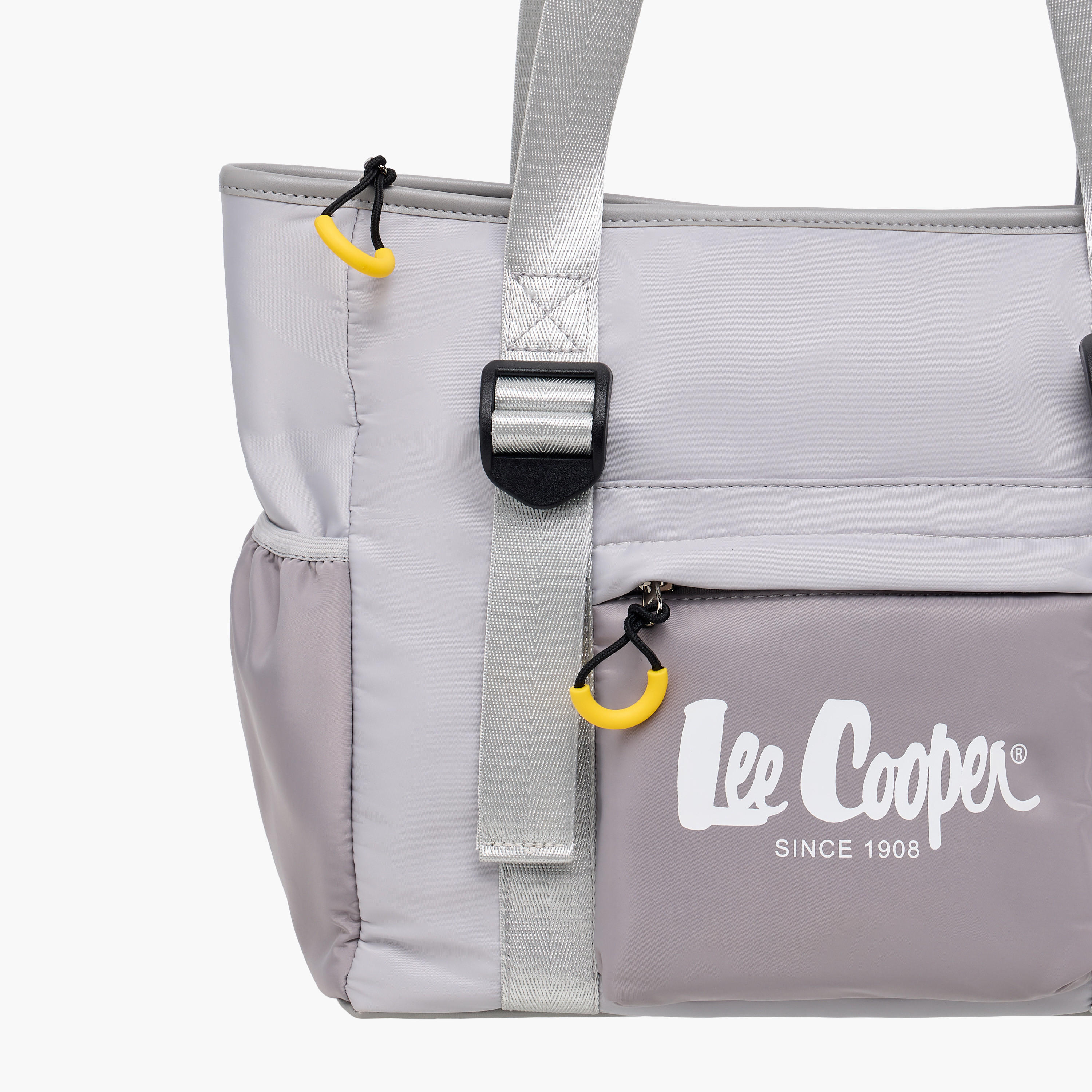 شنطة توت بقوالب ملونة ومقبض مزدوج وسحاب إغلاق من لي كوبر-women-bagsandwallets-handbags-image-5