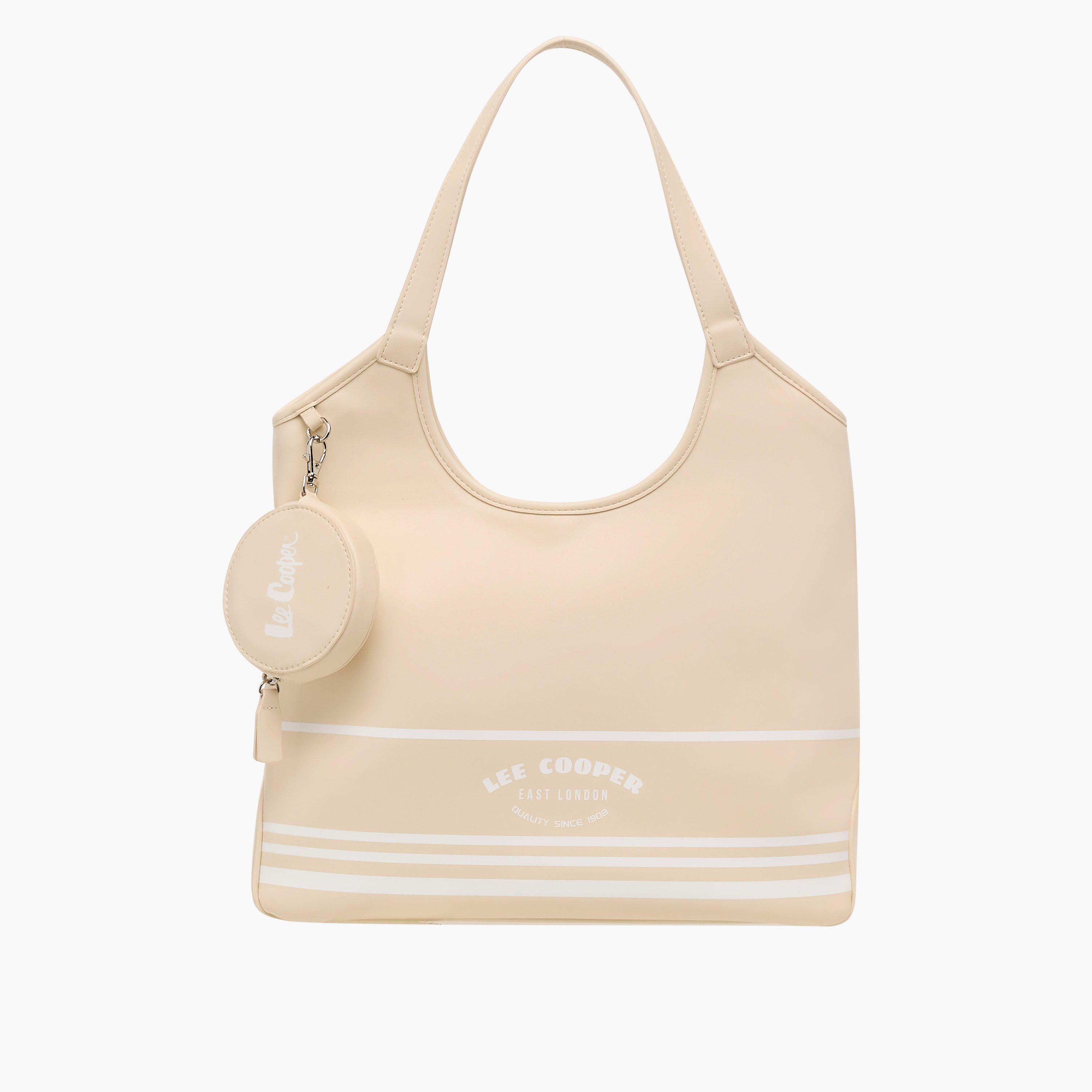 Lee Cooper Printed Tote Bag with Coin Purse and Zip Closure-women-bagsandwallets-handbags-image-1