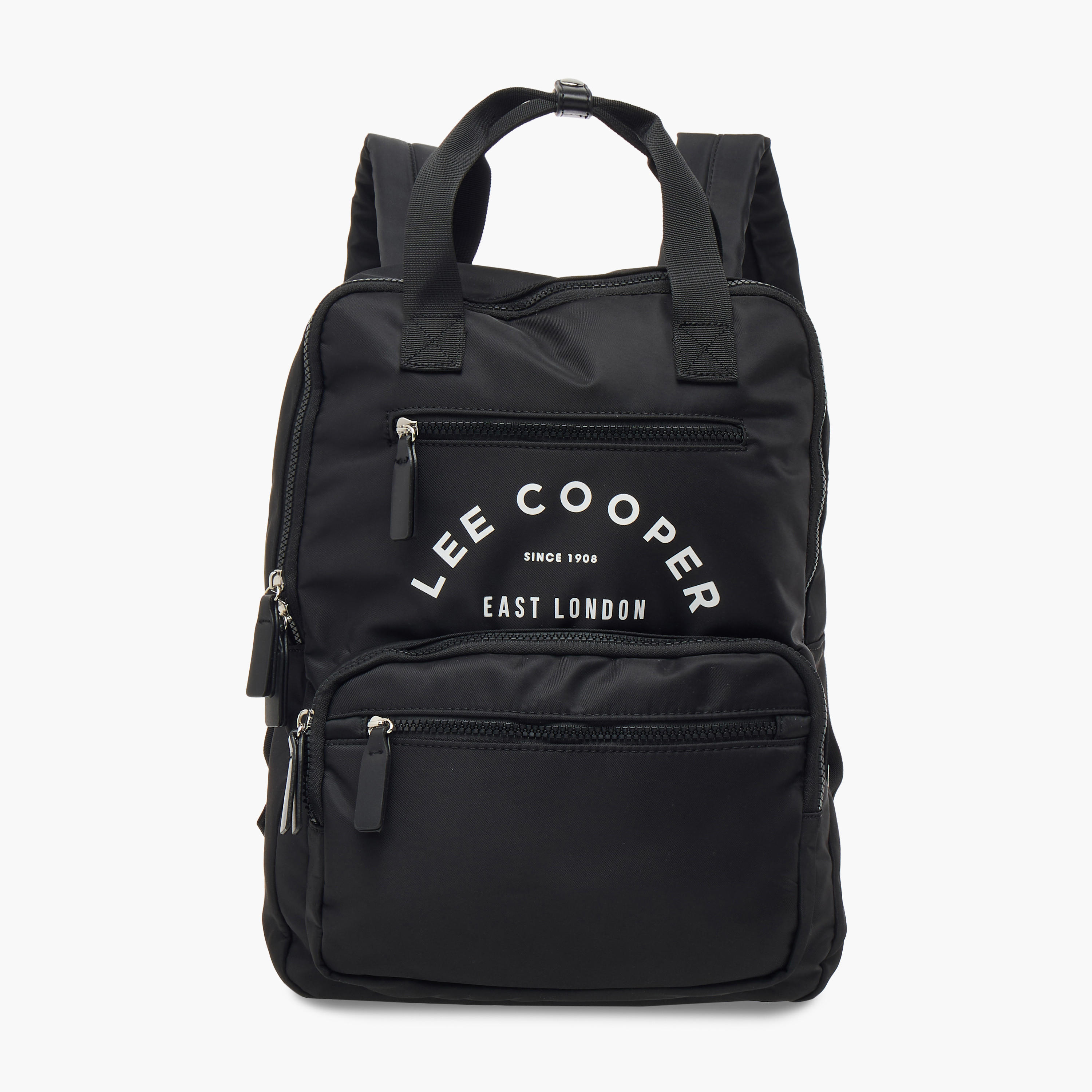 شنطة ظهر مدرسية بطبعات شعار مع مقلمة وشنطة صغيرة برباط من  لي كوبر-women-bagsandwallets-backpacks-image-9