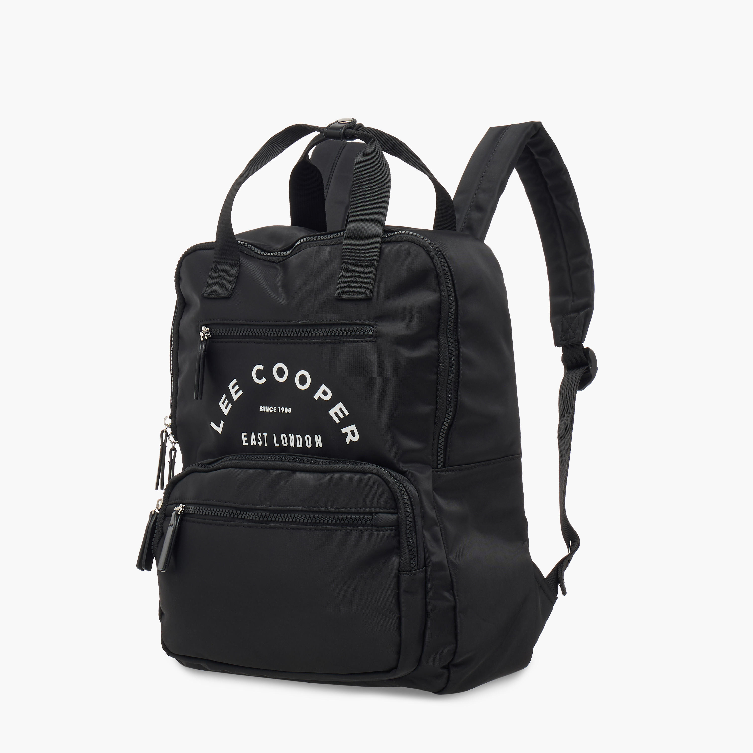 شنطة ظهر مدرسية بطبعات شعار مع مقلمة وشنطة صغيرة برباط من  لي كوبر-women-bagsandwallets-backpacks-image-8