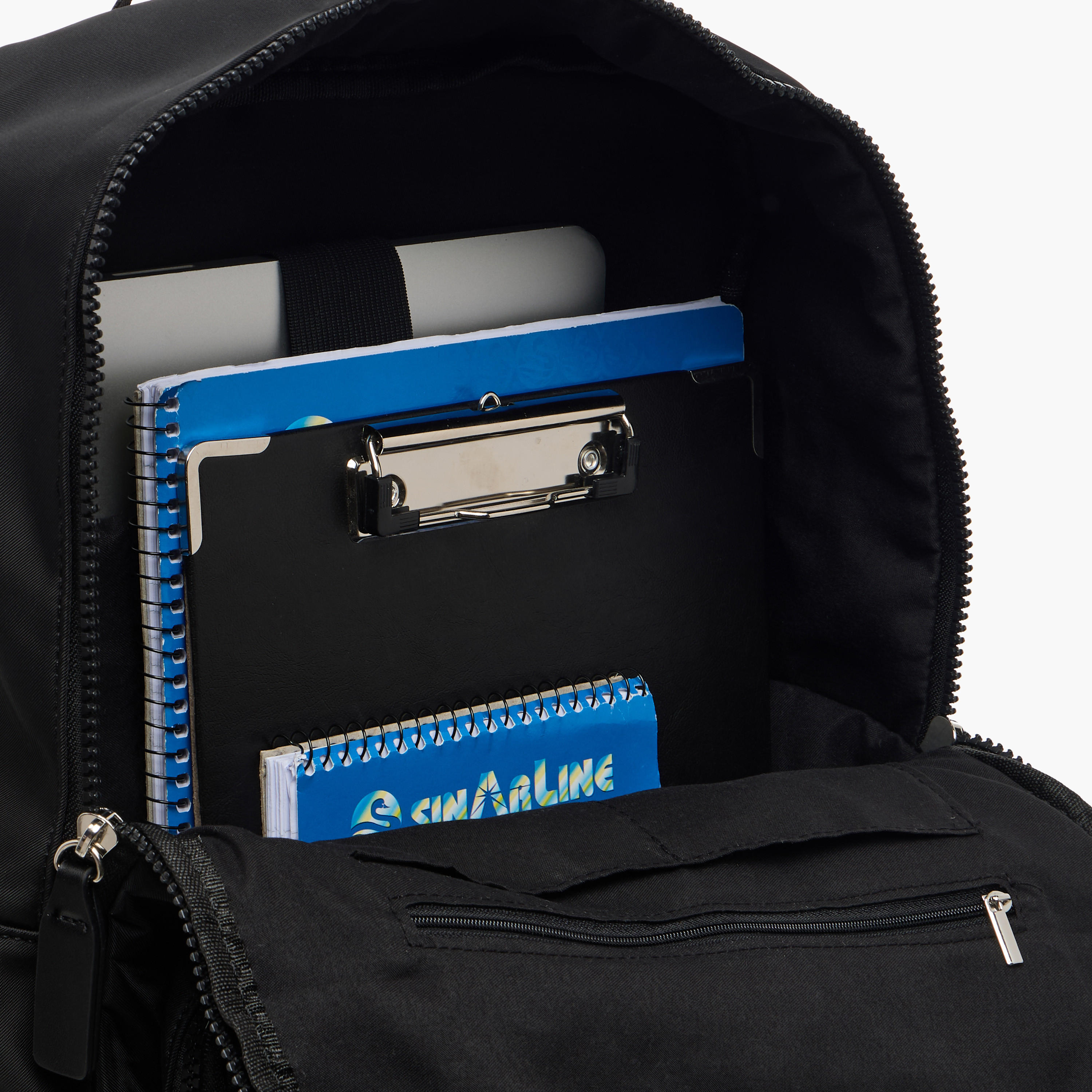 شنطة ظهر مدرسية بطبعات شعار مع مقلمة وشنطة صغيرة برباط من  لي كوبر-women-bagsandwallets-backpacks-image-3