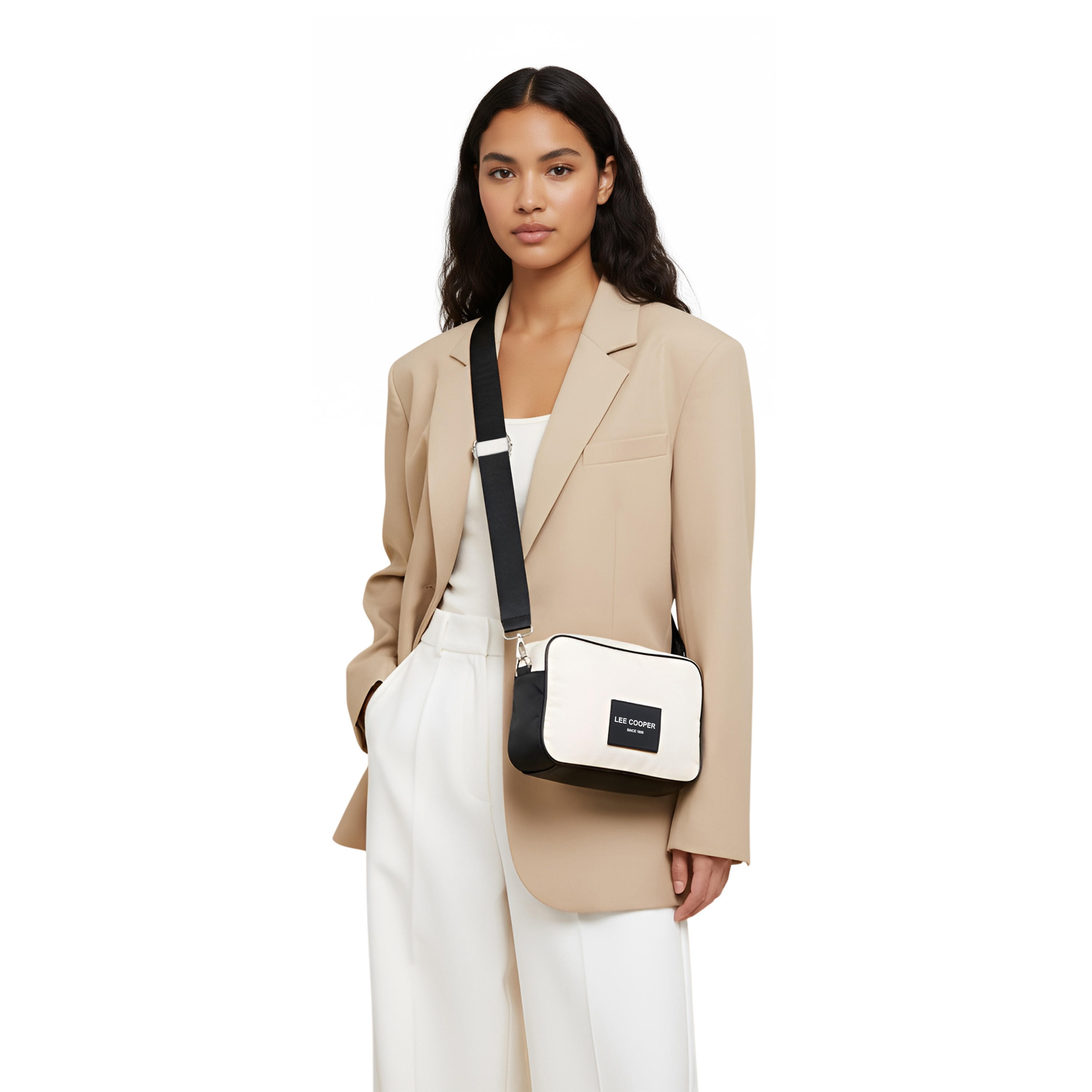 Lee Cooper Colourblock Crossbody Bag with Zip Closure-women-bagsandwallets-handbags-image-2