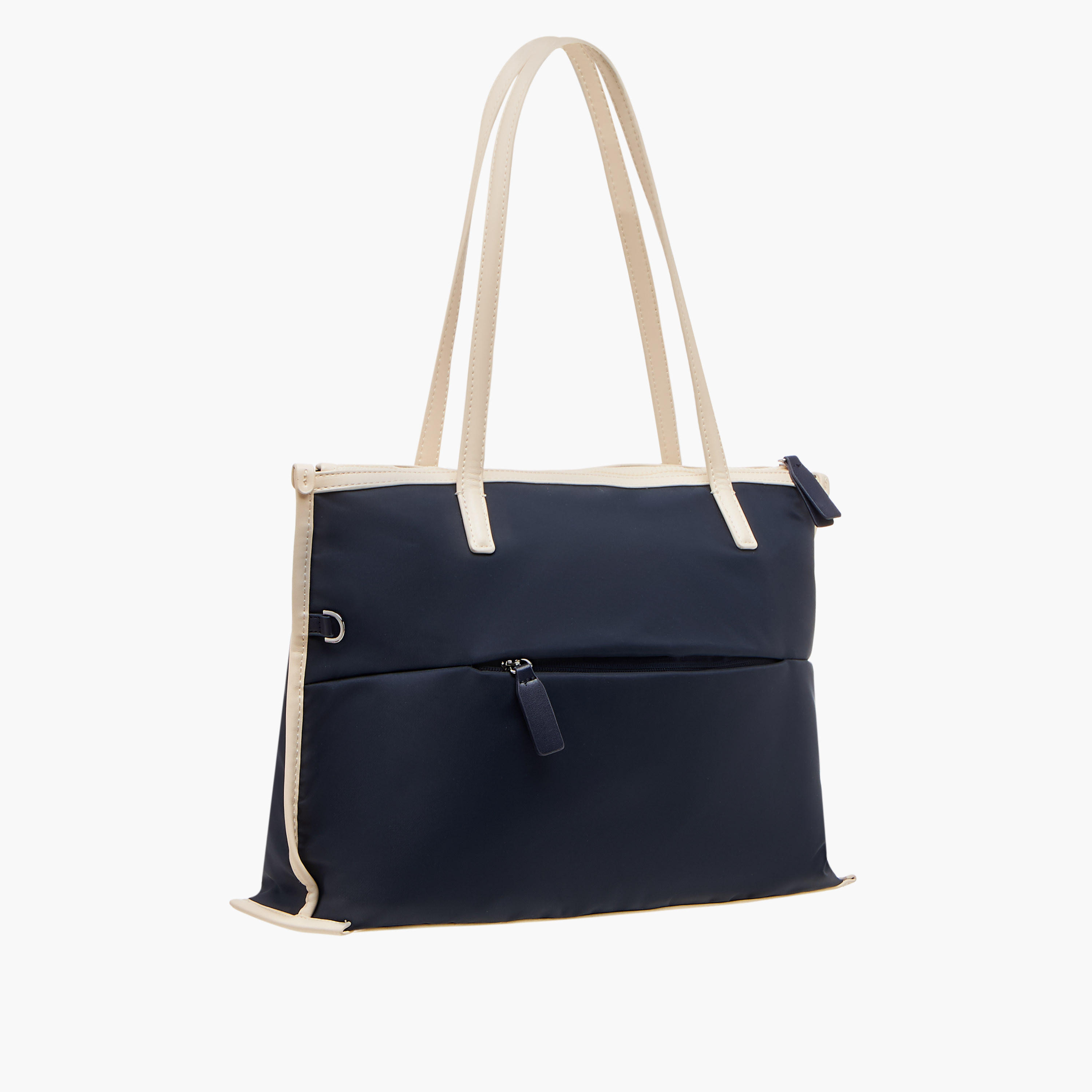 Lee Cooper Logo Print Tote Bag with Double Handle-women-bagsandwallets-handbags-image-4