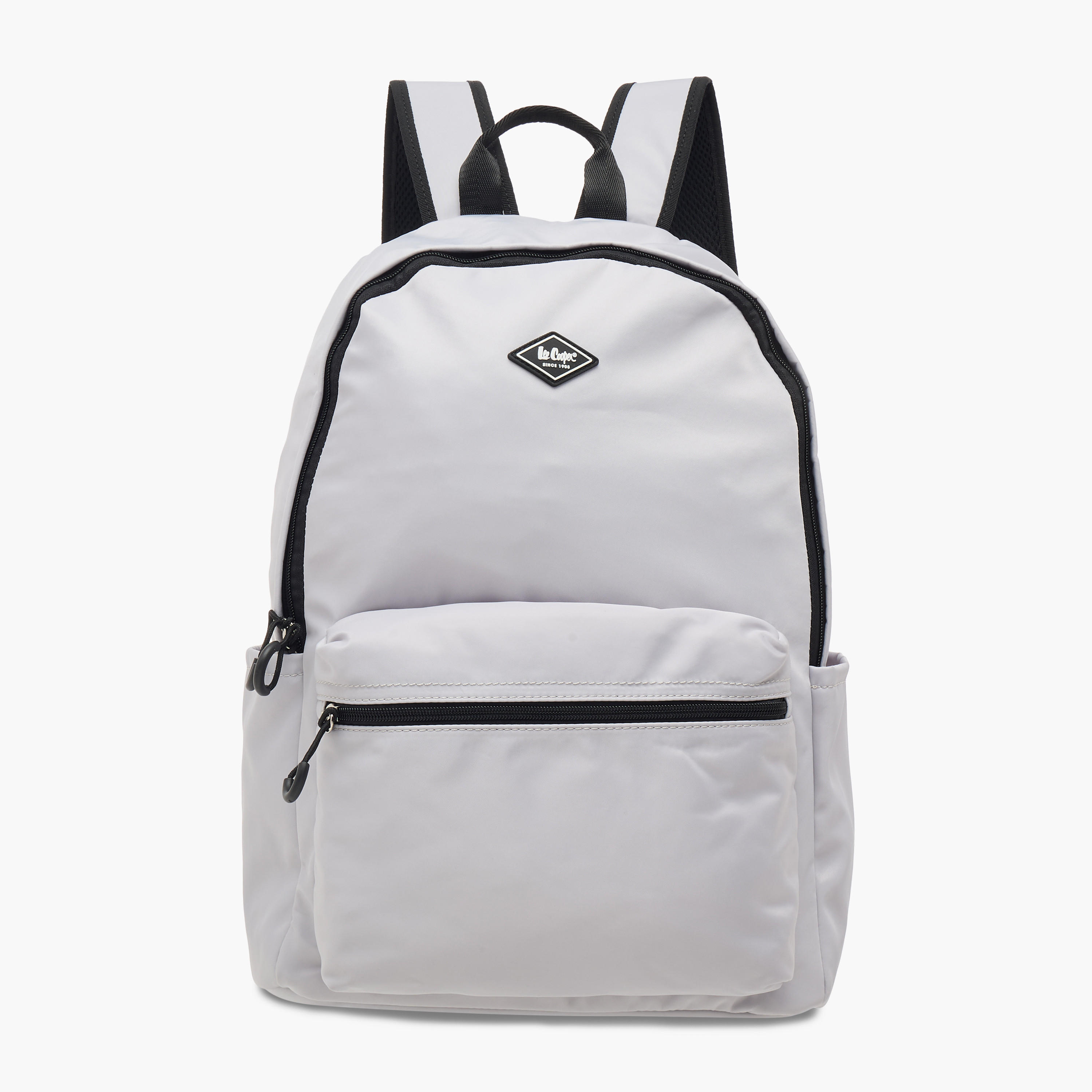 Lee Cooper Solid School Backpack with Adjustable Straps and Zip Closure - 32x16x43 cm-women-bagsandwallets-backpacks-image-1