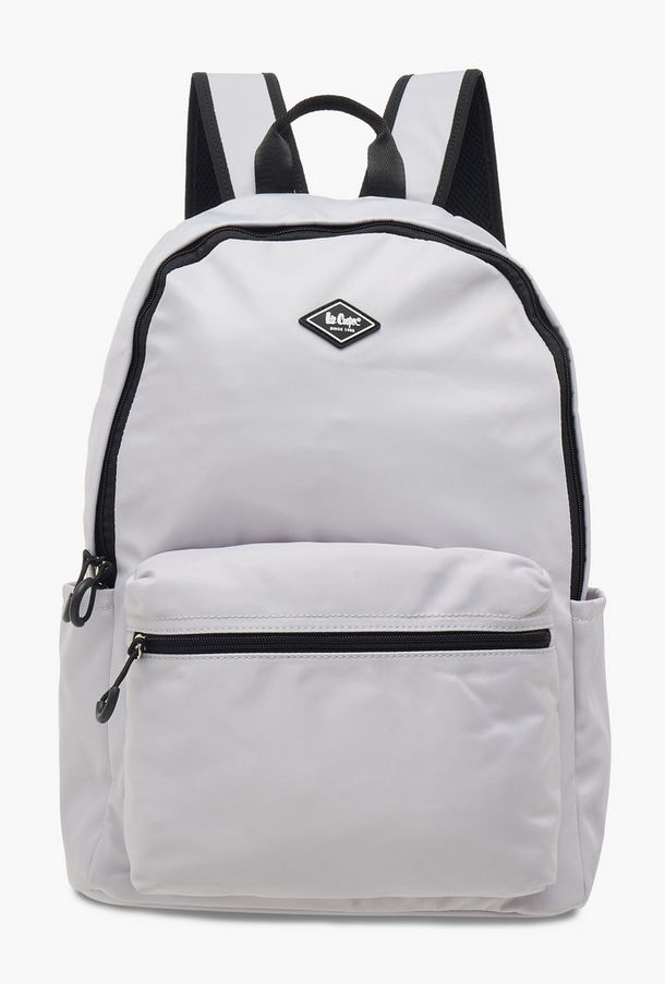 Lee Cooper Solid School Backpack with Adjustable Straps and Zip Closure - 32x16x43 cm-women-bagsandwallets-backpacks-image-1